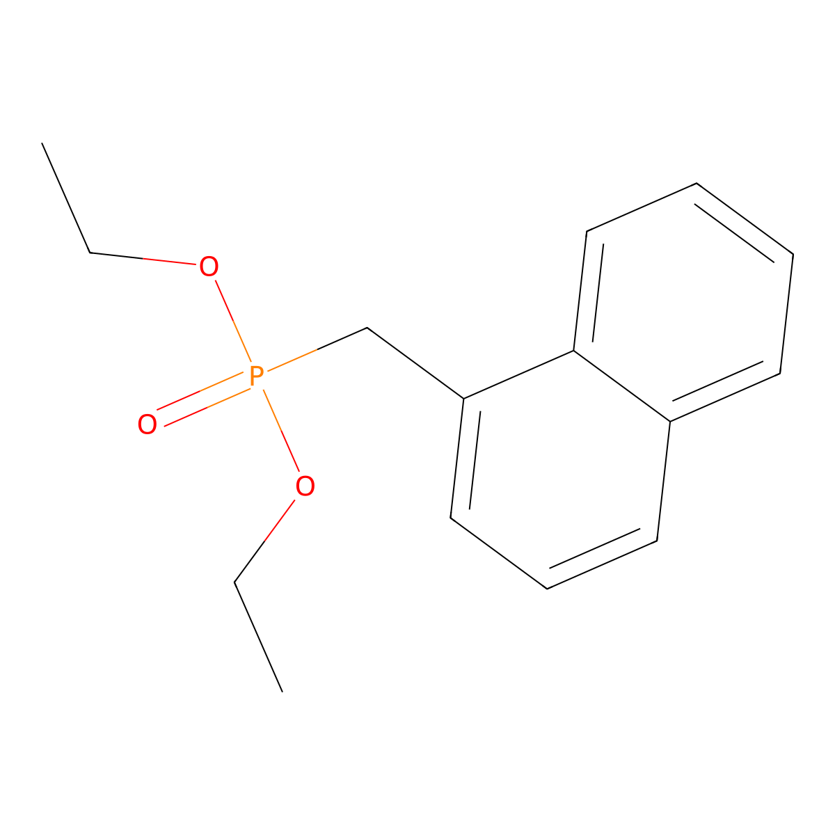Diethyl P-(1-naphthalenylmethyl)phosphonate molecular structure, CAS 53575-08-9