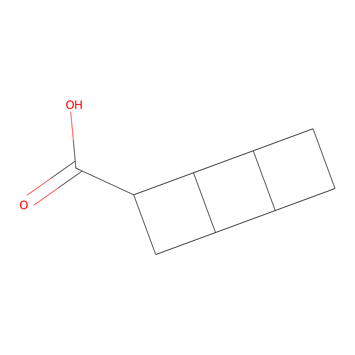 Cubane-1-carboxylic acid molecular structure, CAS 53578-15-7