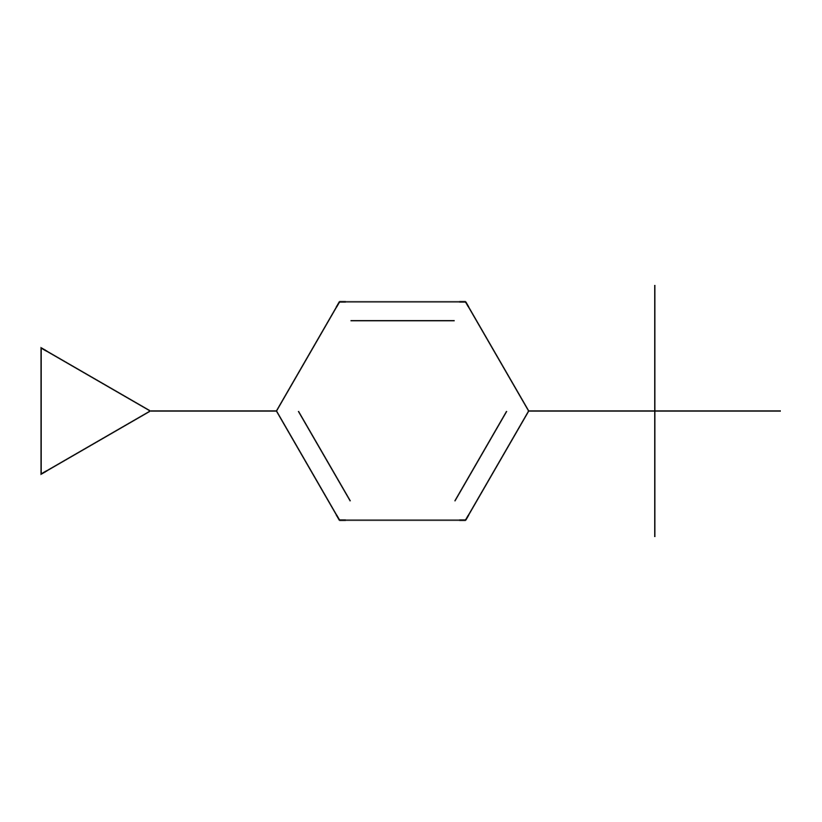 1-tert-Butyl-4-cyclopropylbenzene molecular structure, CAS 53578-43-1