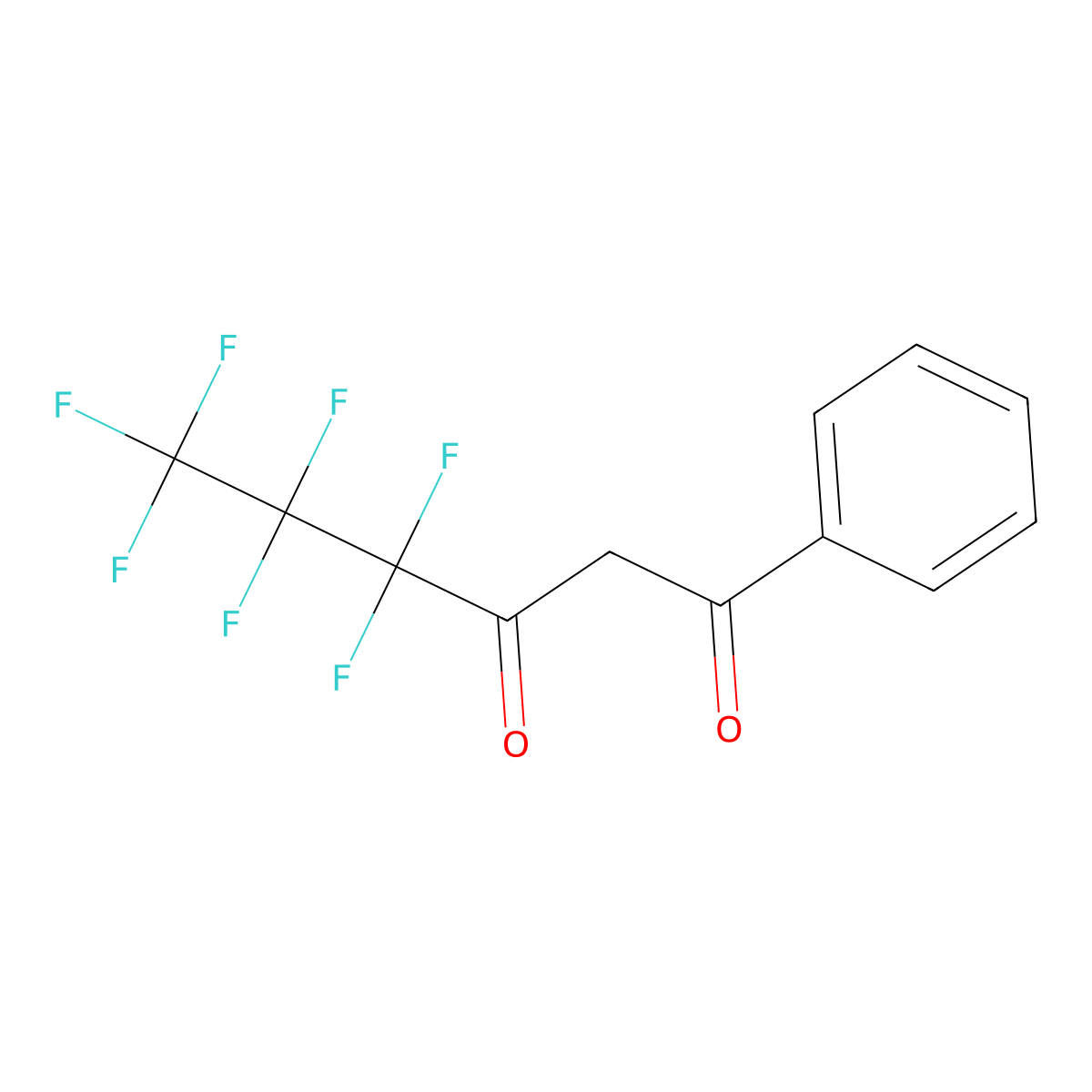 4,4,5,5,6,6,6-Heptafluoro-1-phenylhexane-1,3-dione molecular structure, CAS 53580-21-5