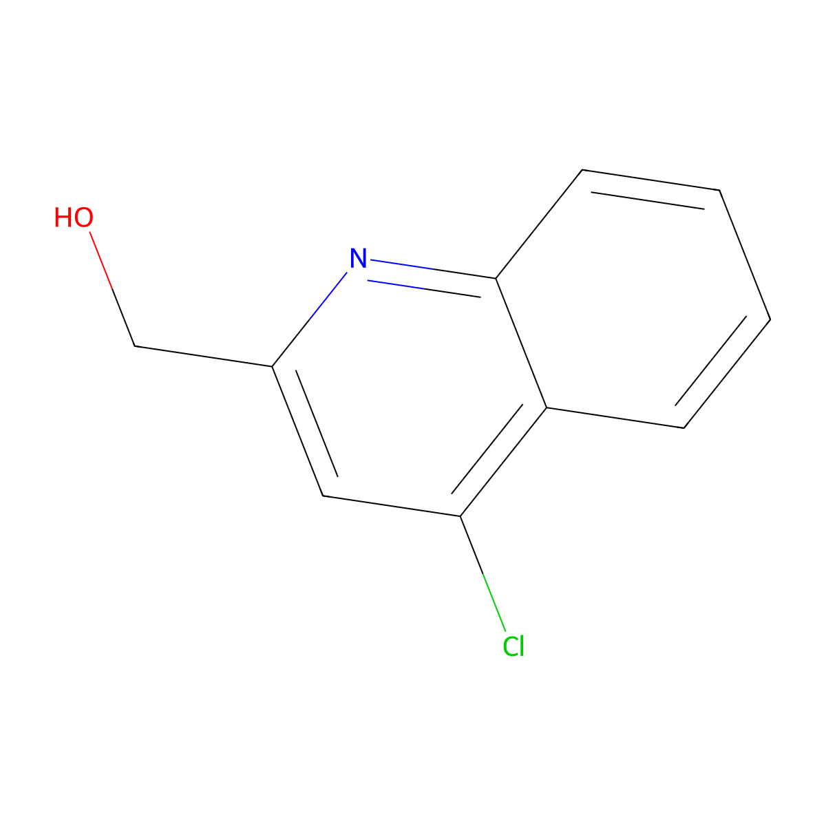 (4-Chloroquinolin-2-yl)methanol molecular structure, CAS 535921-56-3