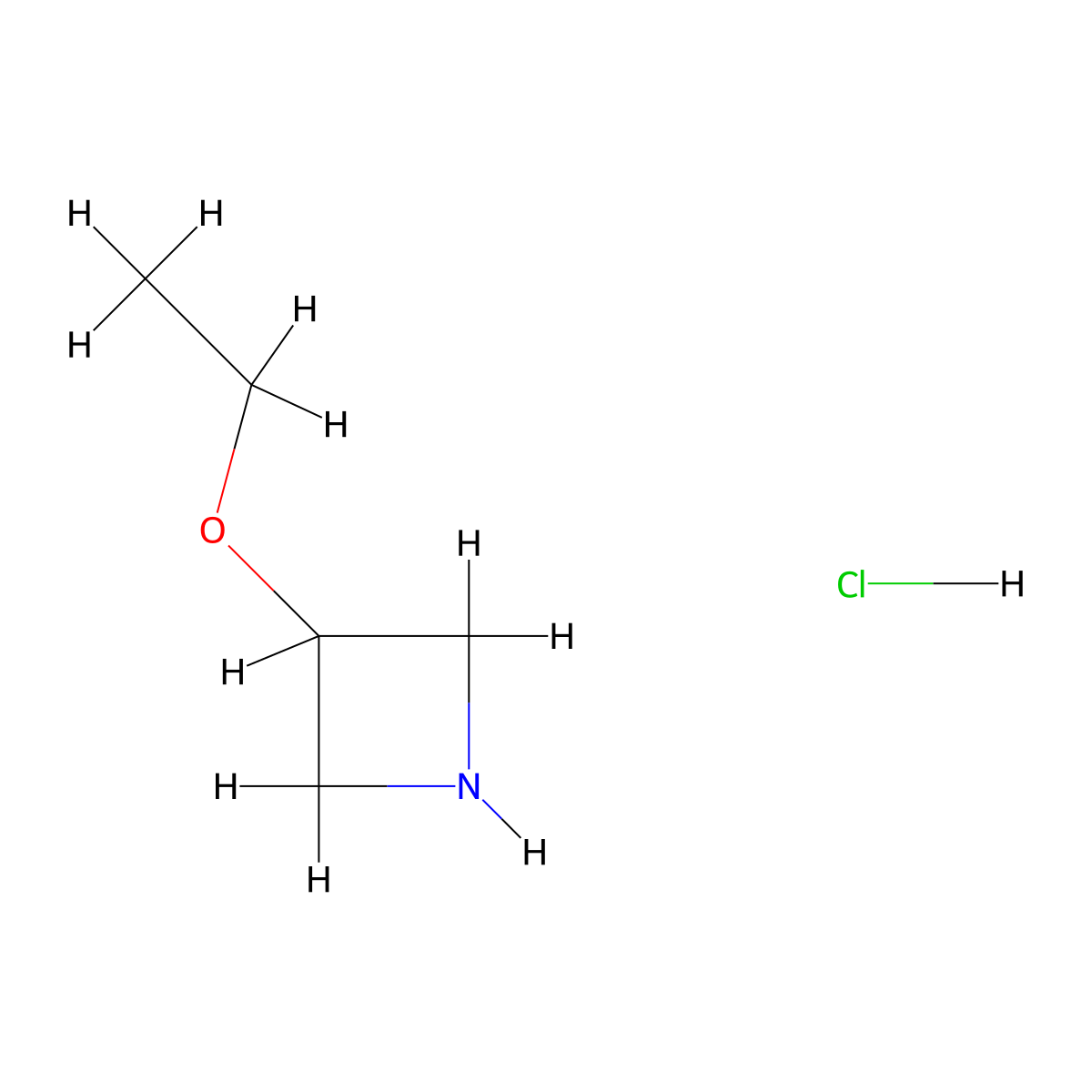 3-Ethoxyazetidine hydrochloride molecular structure, CAS 535924-73-3
