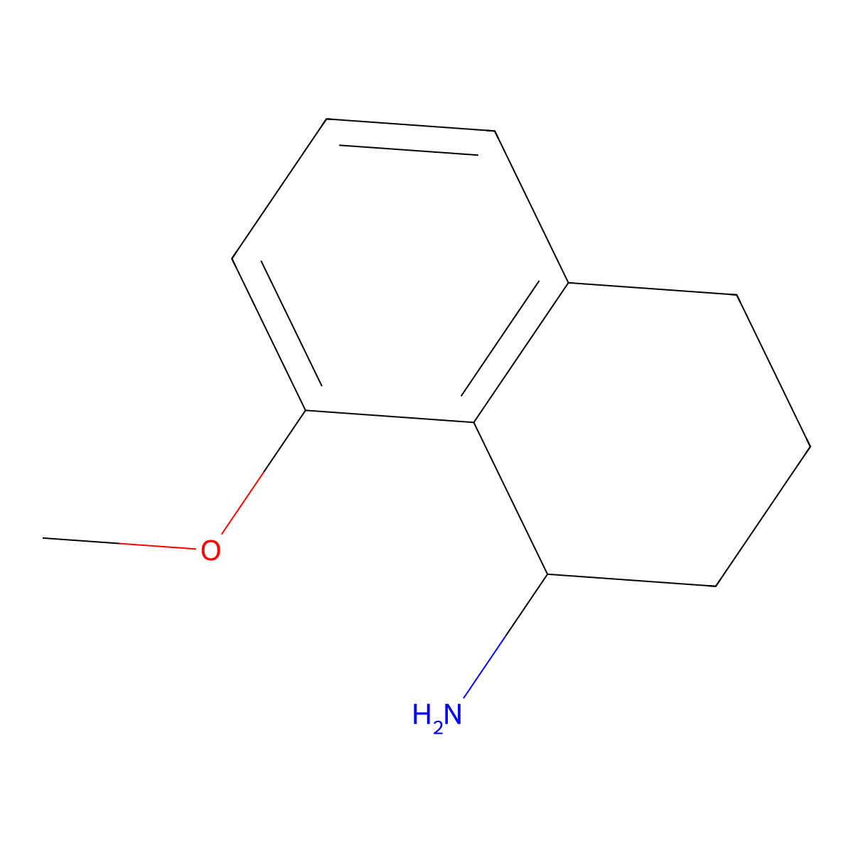 8-Methoxy-1,2,3,4-tetrahydronaphthalen-1-amine molecular structure, CAS 535935-61-6