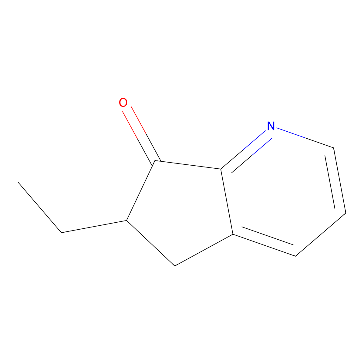 6-Ethyl-5,6-dihydro-7H-cyclopenta[b]pyridin-7-one molecular structure, CAS 535935-88-7