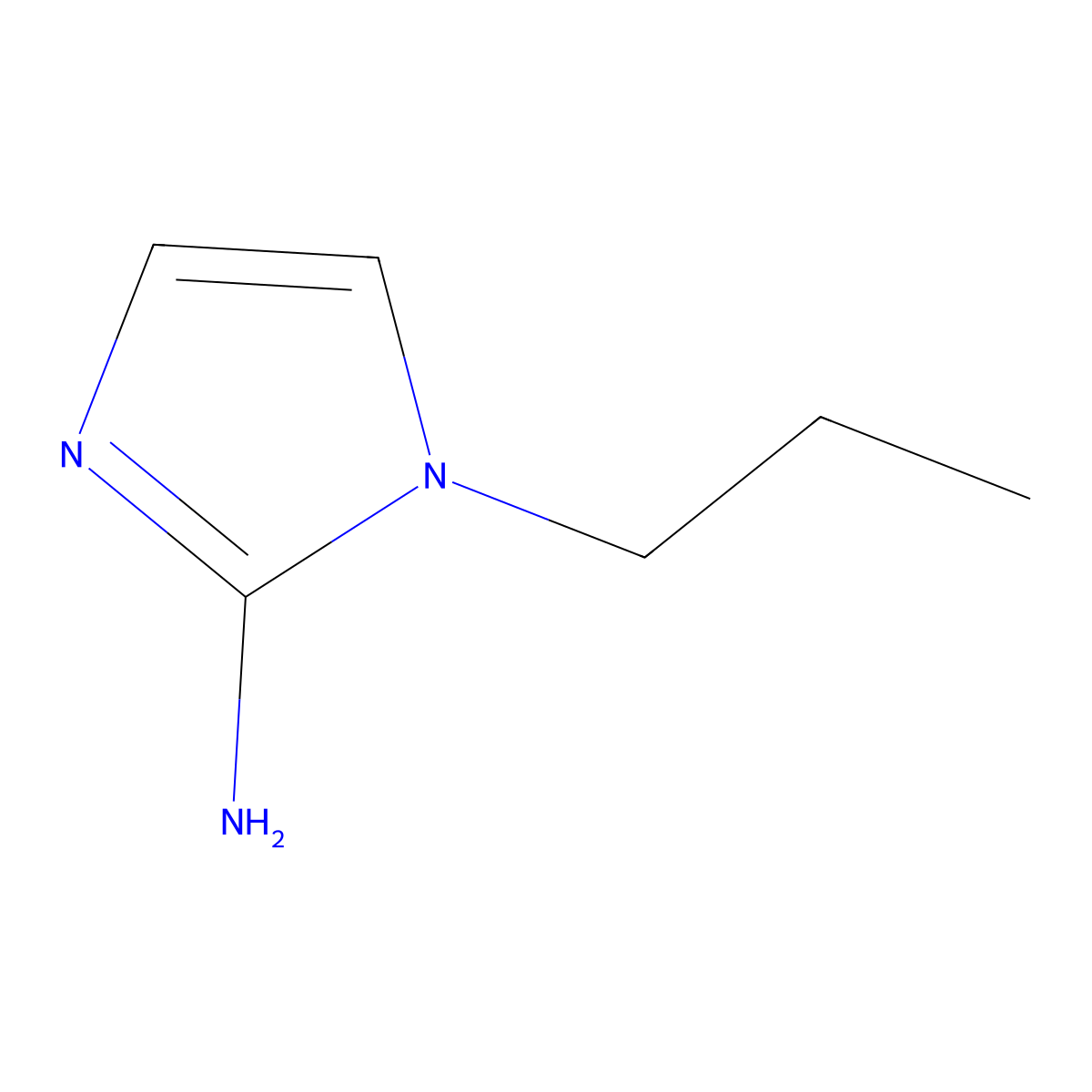 1-propyl-1H-imidazol-2-amine molecular structure, CAS 535936-82-4