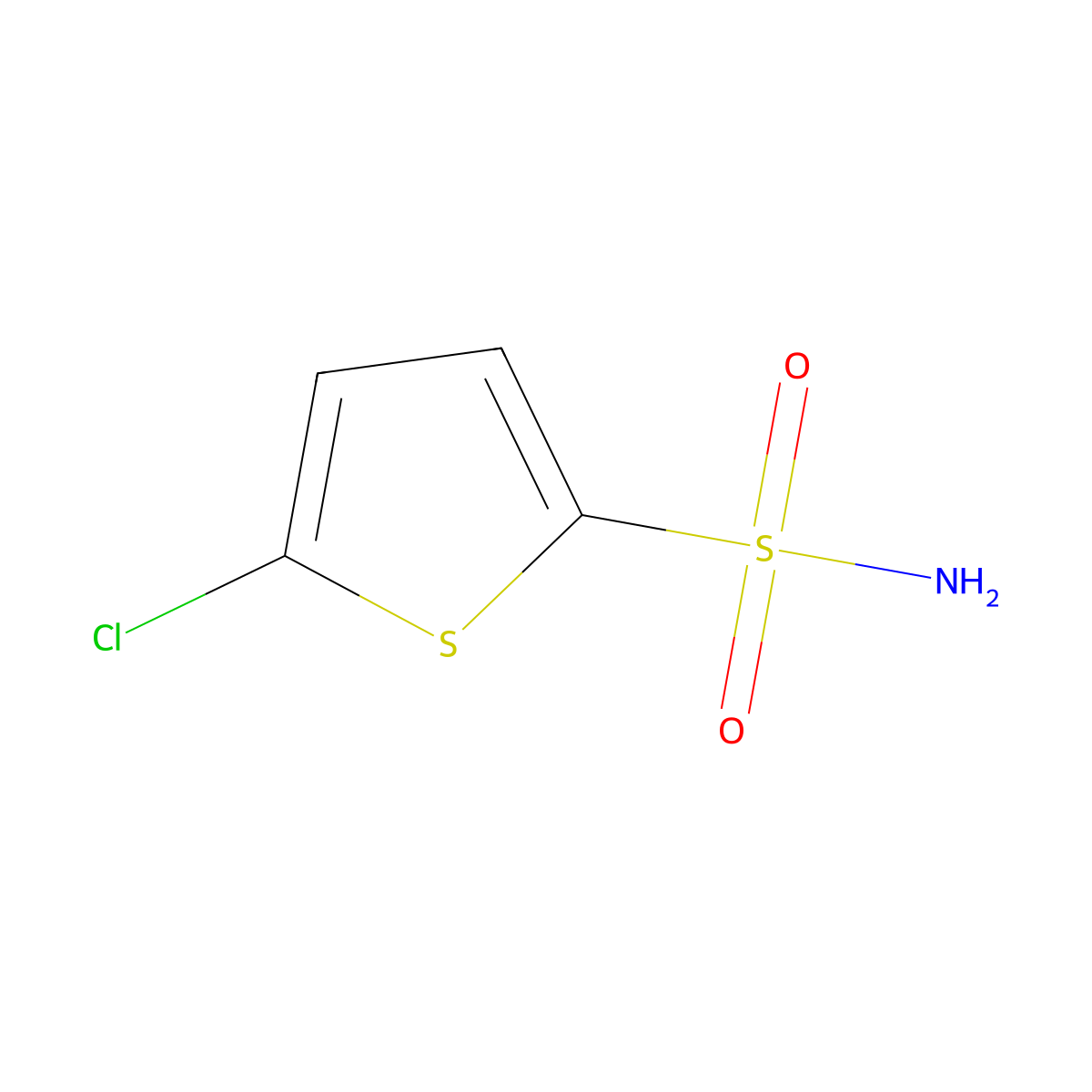5-Chlorothiophene-2-Sulfonamide molecular structure, CAS 53595-66-7