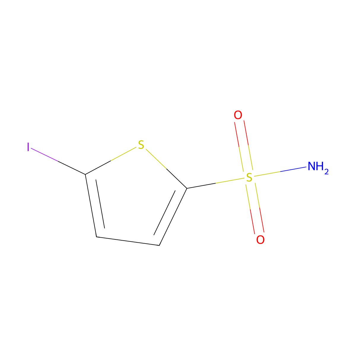 5-Iodothiophene-2-sulfonamide molecular structure, CAS 53595-67-8