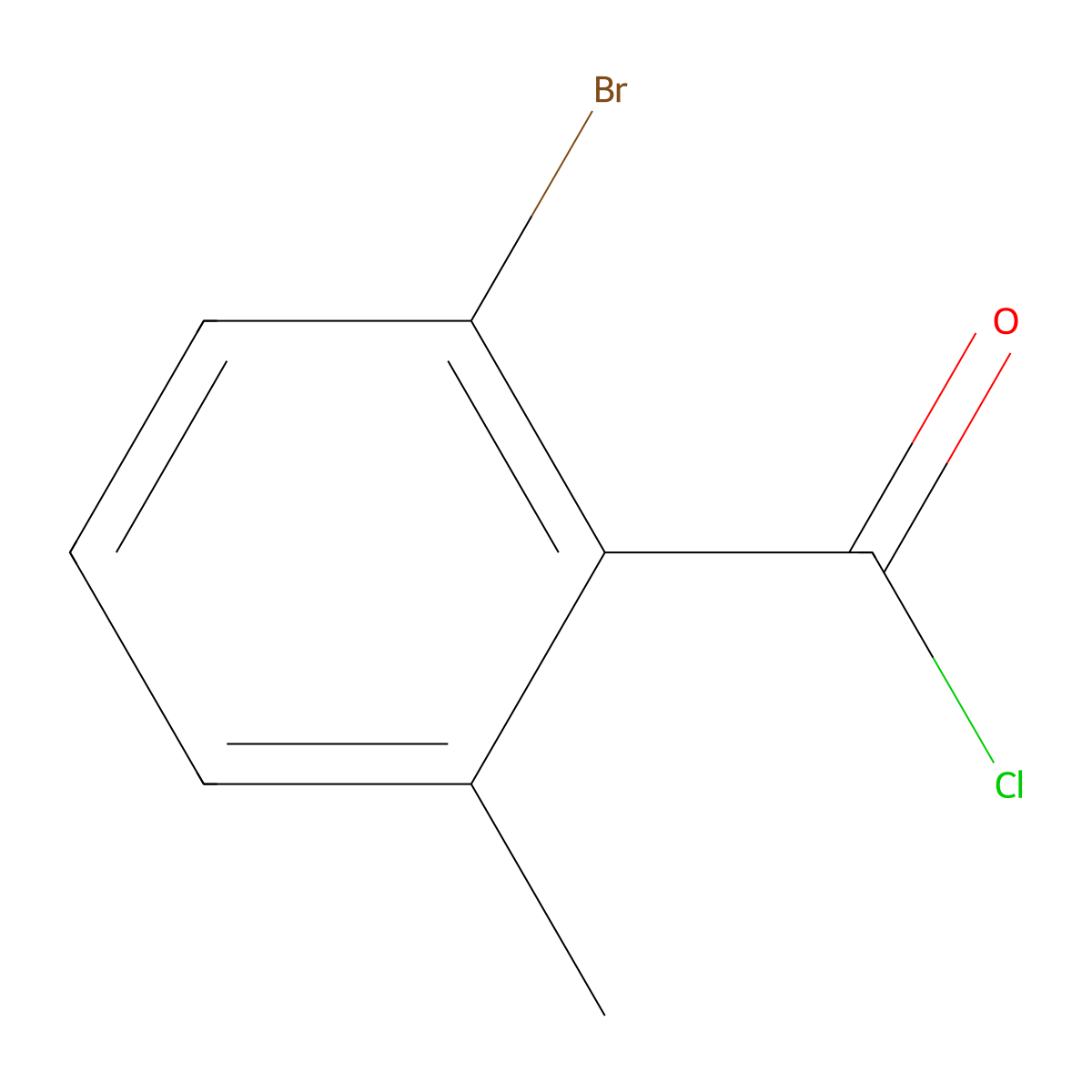 2-Bromo-6-methylbenzoyl chloride molecular structure, CAS 535961-79-6