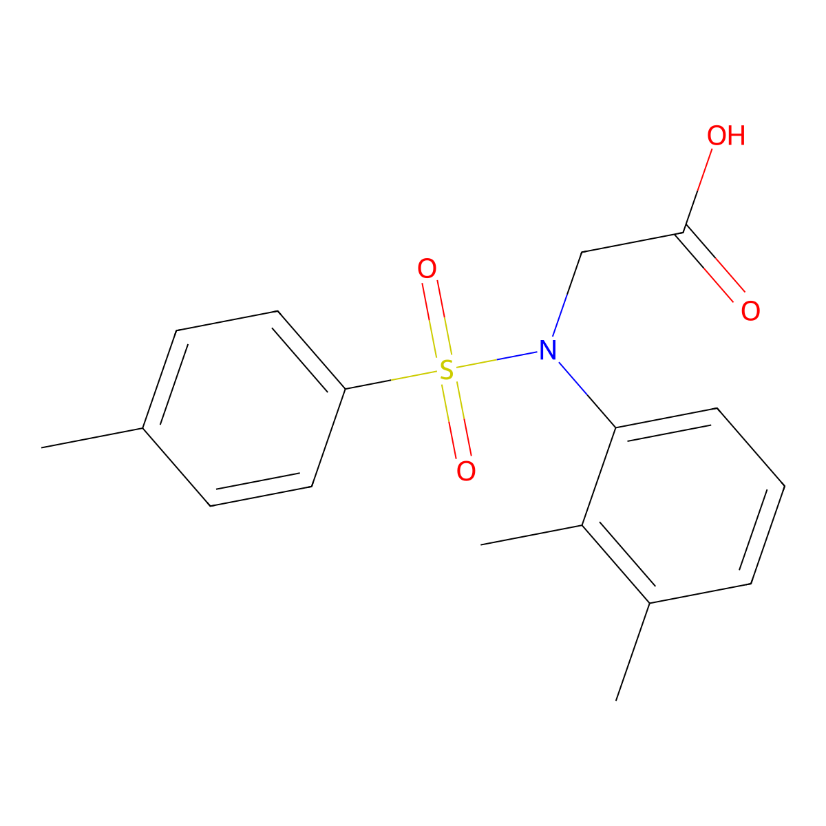 N-(2,3-dimethylphenyl)-N-[(4-methylphenyl)sulfonyl]glycine molecular structure, CAS 535966-63-3