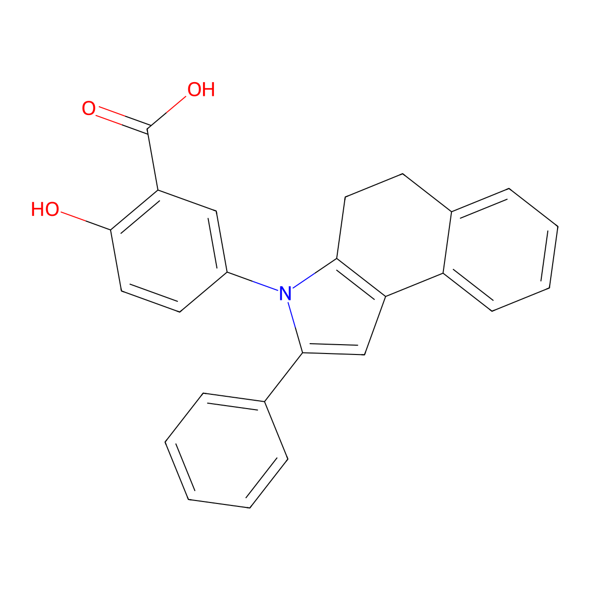 Fendosal molecular structure, CAS 53597-27-6