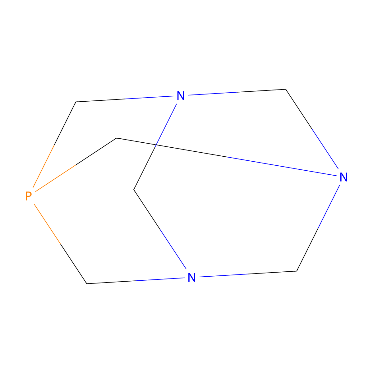 1,3,5-Triaza-7-phosphaadamantane molecular structure, CAS 53597-69-6