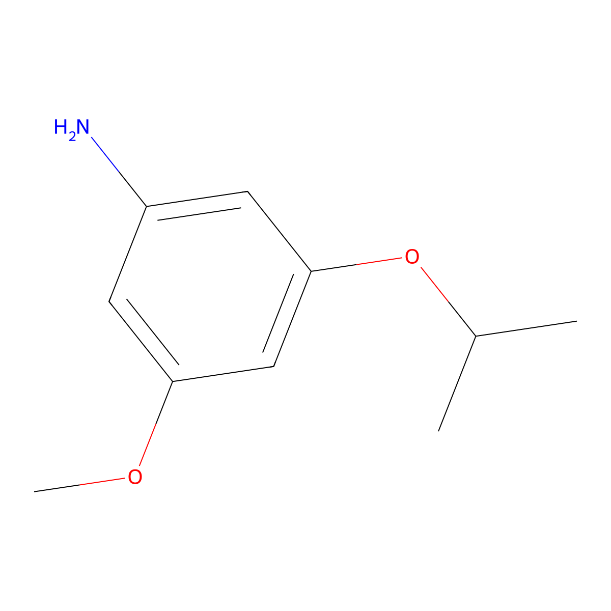 3-Methoxy-5-(propan-2-yloxy)aniline molecular structure, CAS 535972-87-3