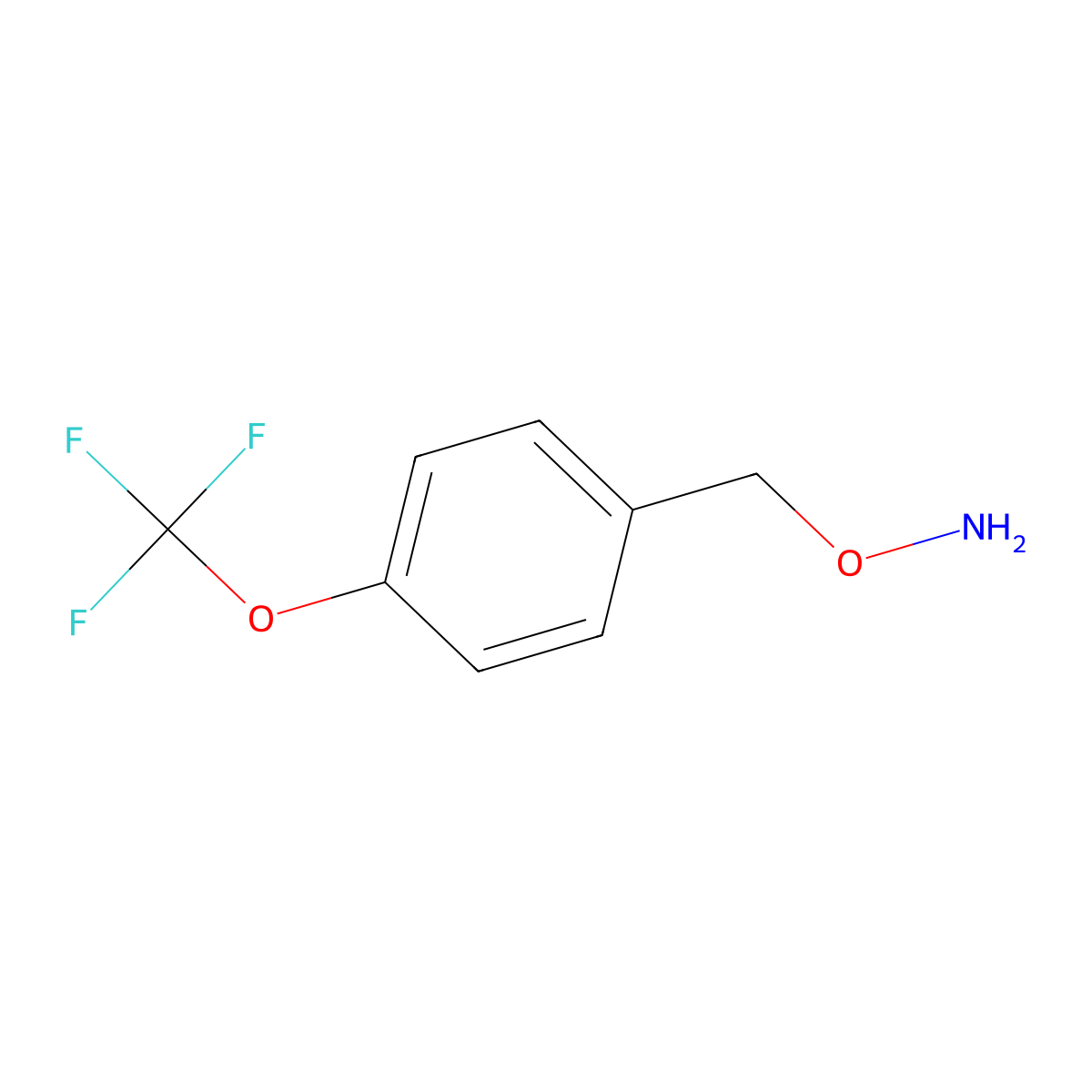 O-{[4-(Trifluoromethoxy)phenyl]methyl}hydroxylamine molecular structure, CAS 535975-99-6