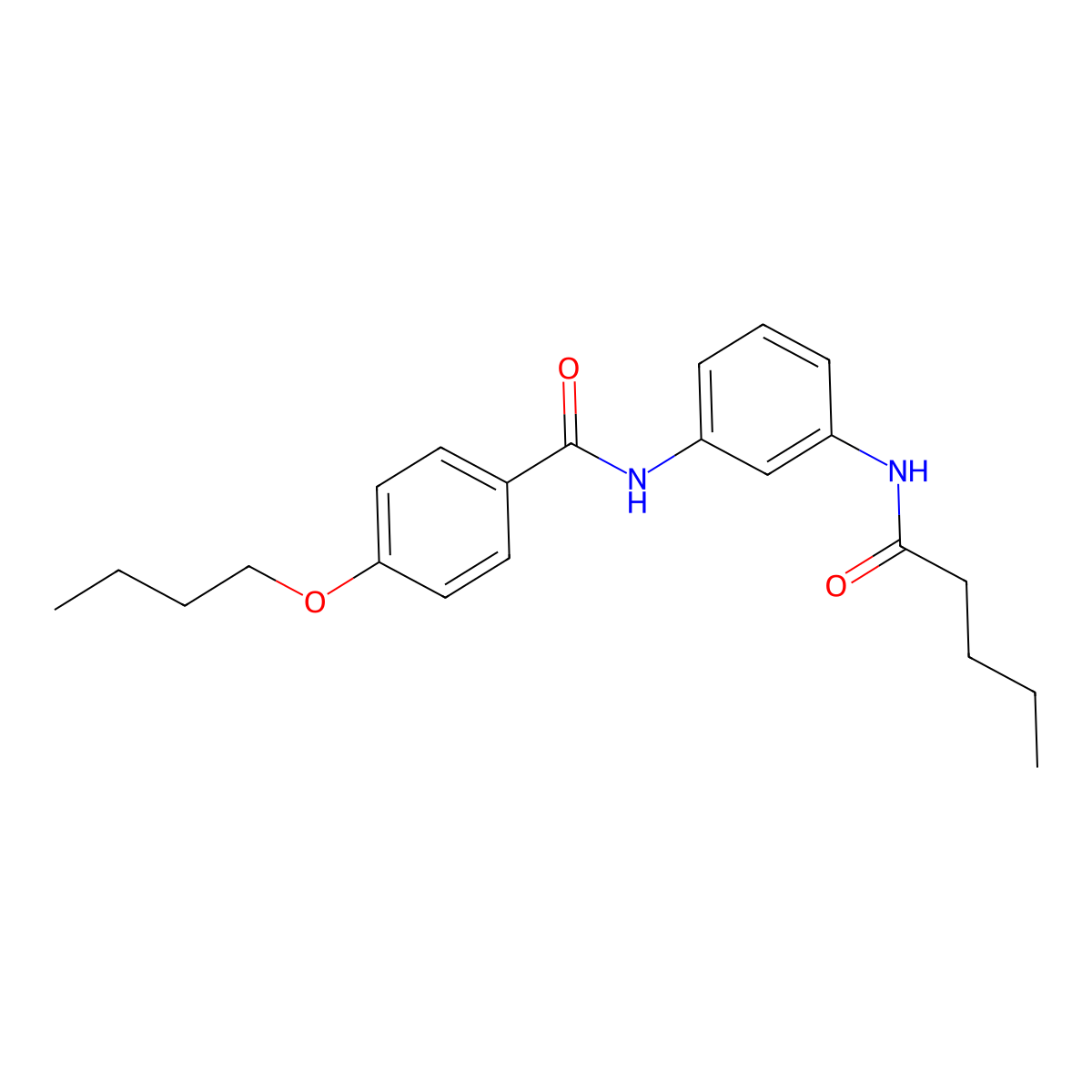 4-butoxy-N-[3-(pentanoylamino)phenyl]benzamide molecular structure, CAS 535979-42-1