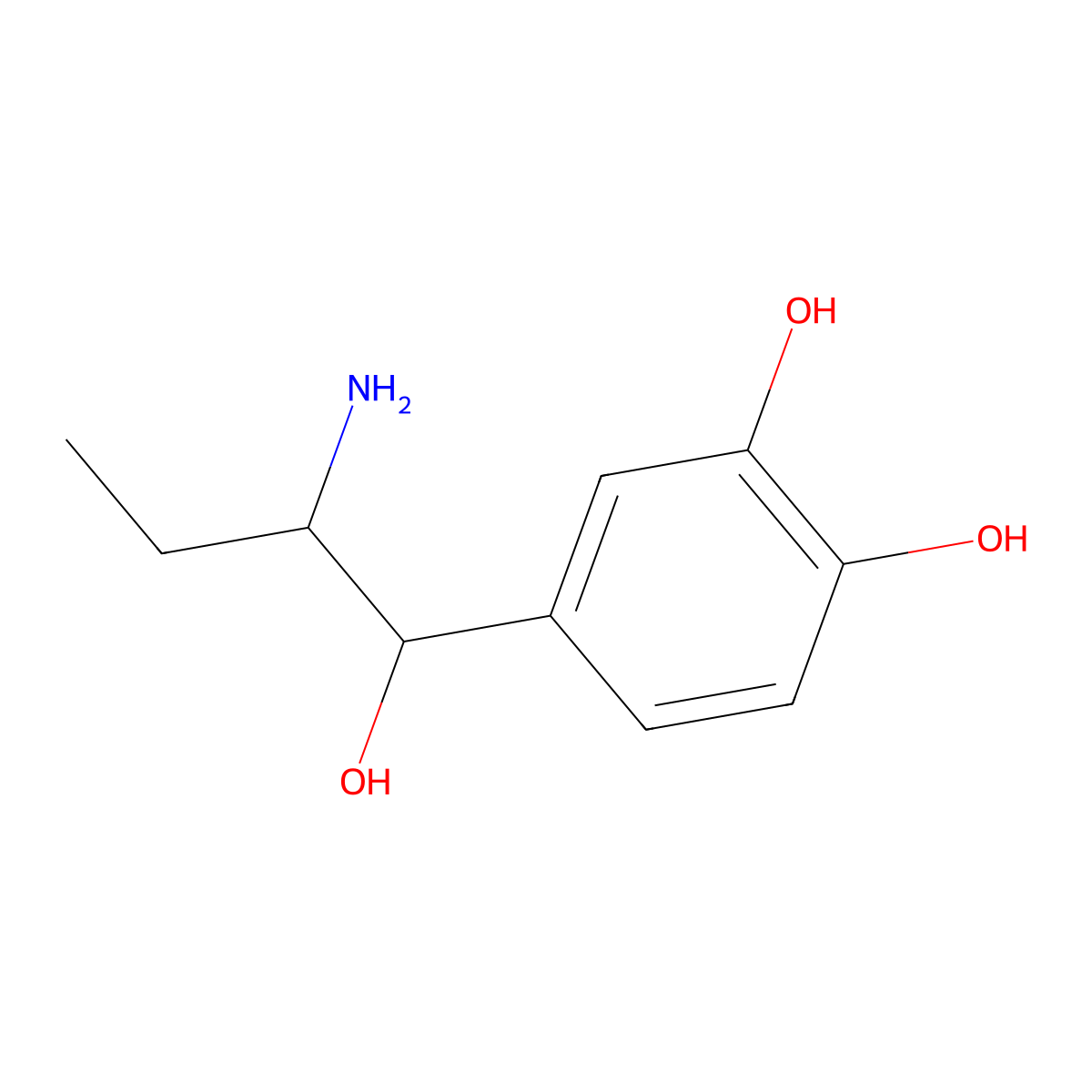 Ethylnorepinephrine molecular structure, CAS 536-24-3