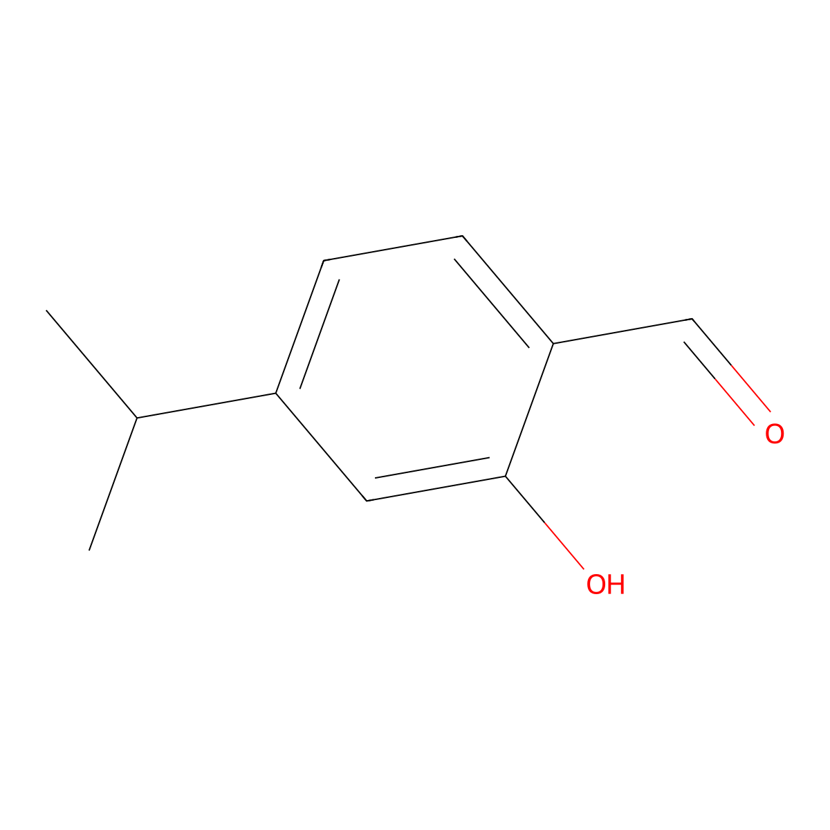 4-Isopropyl salicylaldehyde molecular structure, CAS 536-32-3
