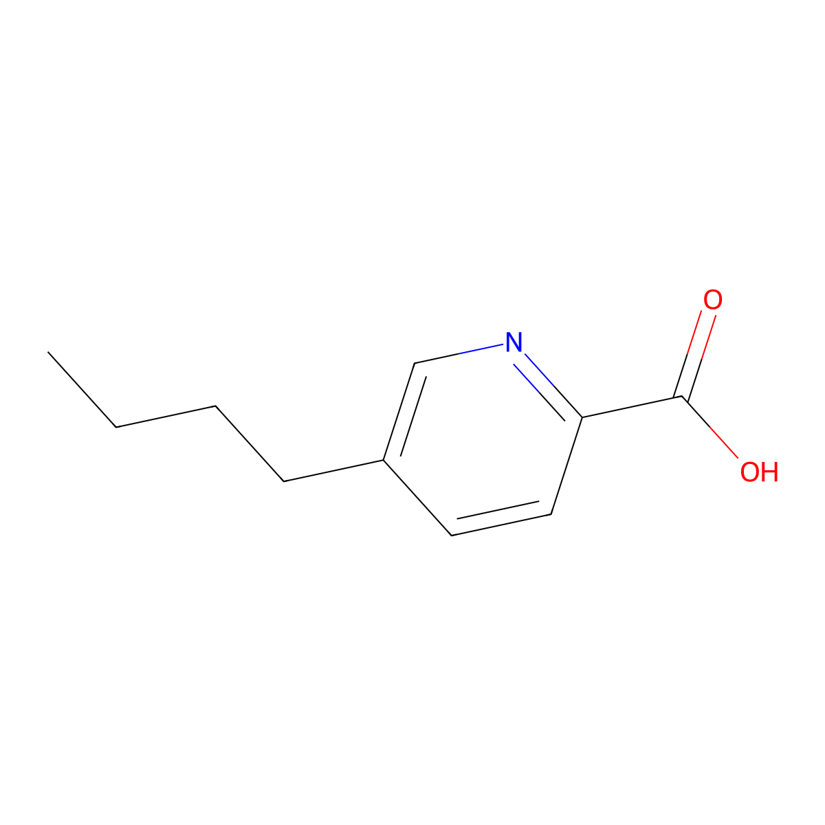 Fusaric Acid molecular structure, CAS 536-69-6