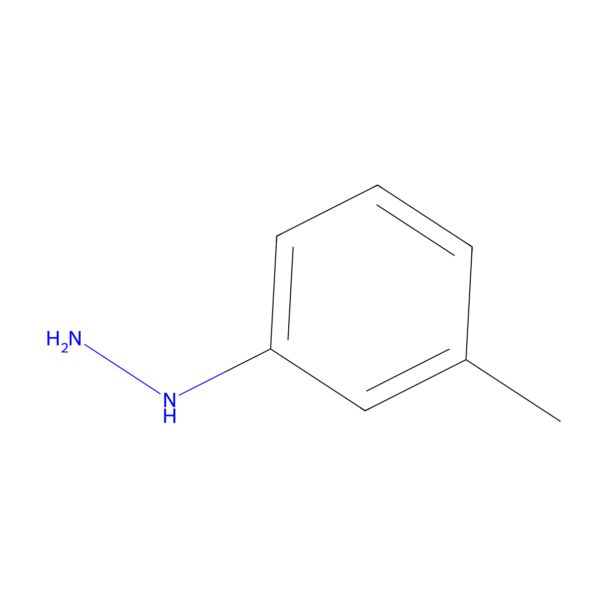 m-Tolylhydrazine molecular structure, CAS 536-89-0