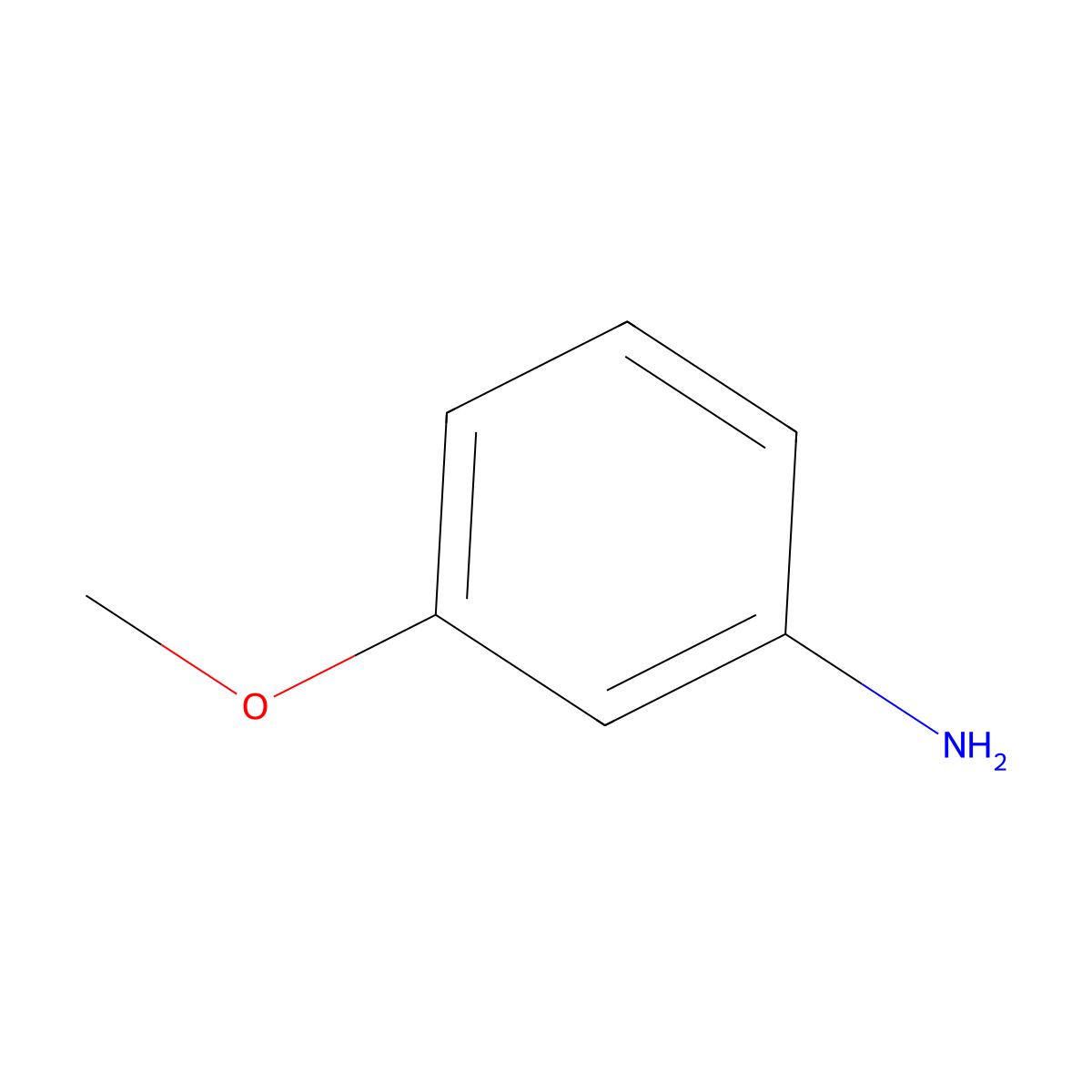 3-Methoxyaniline molecular structure, CAS 536-90-3