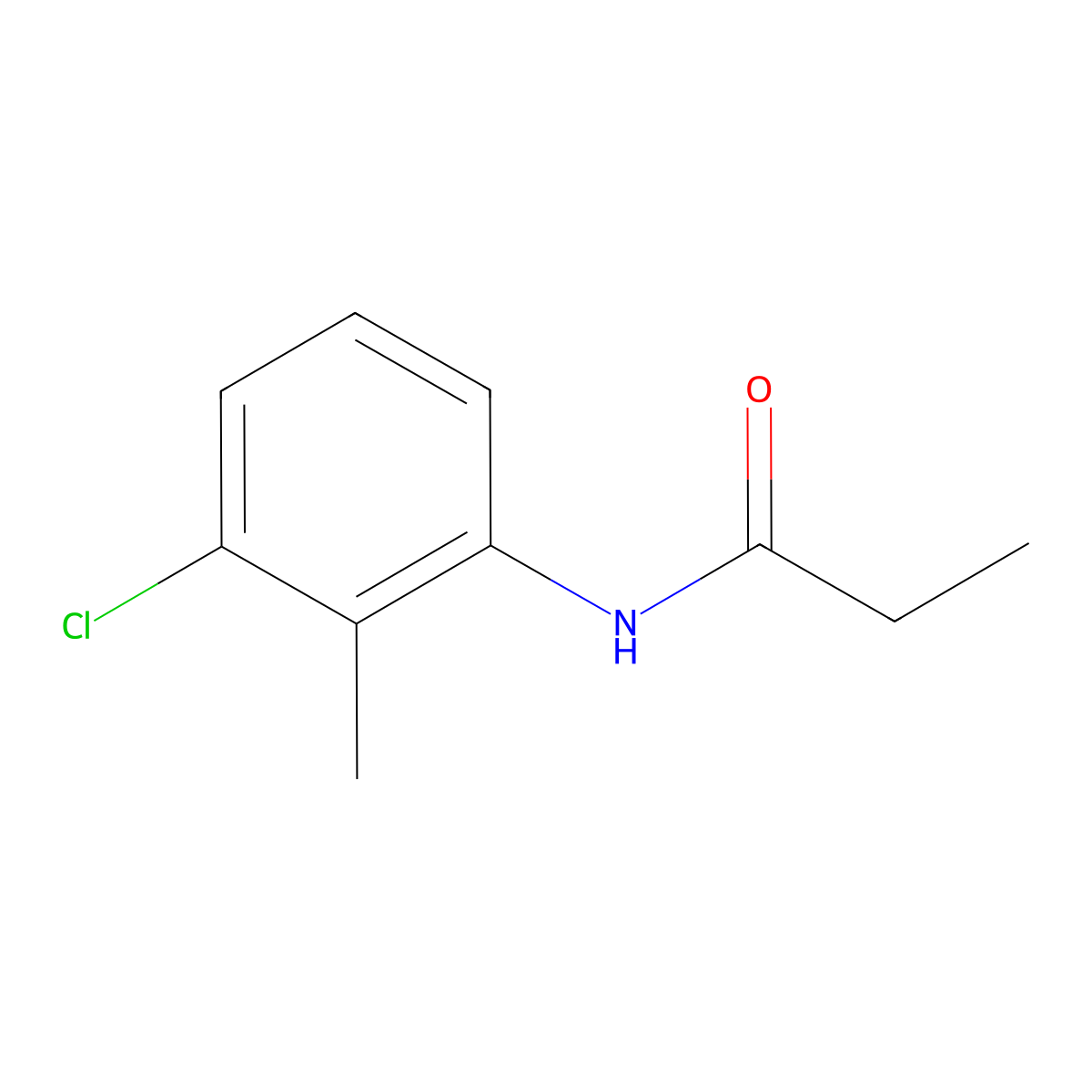 3'-Chloro-O-propionotoluidide molecular structure, CAS 5360-93-0