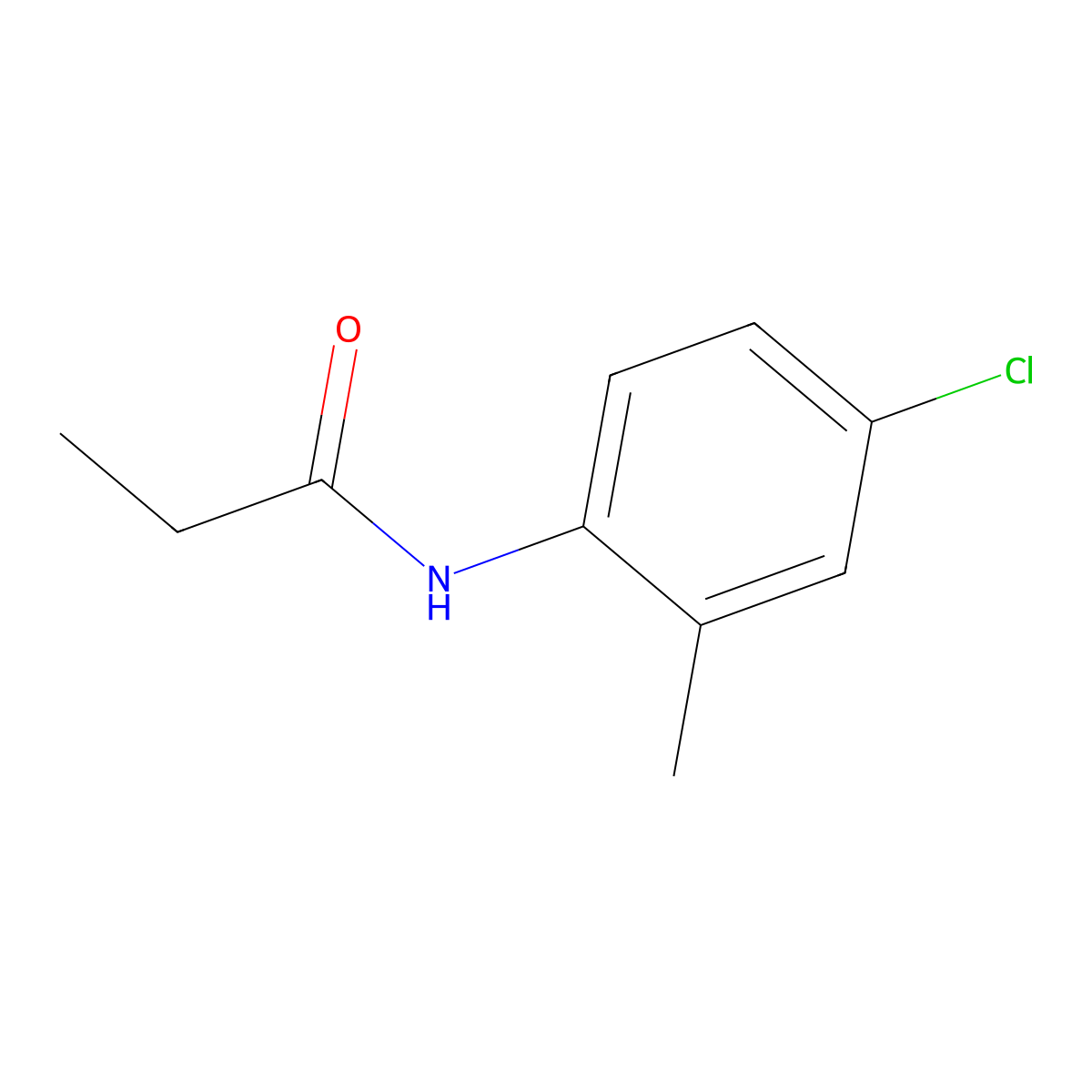 4'-Chloro-O-propionotoluidide molecular structure, CAS 5360-94-1