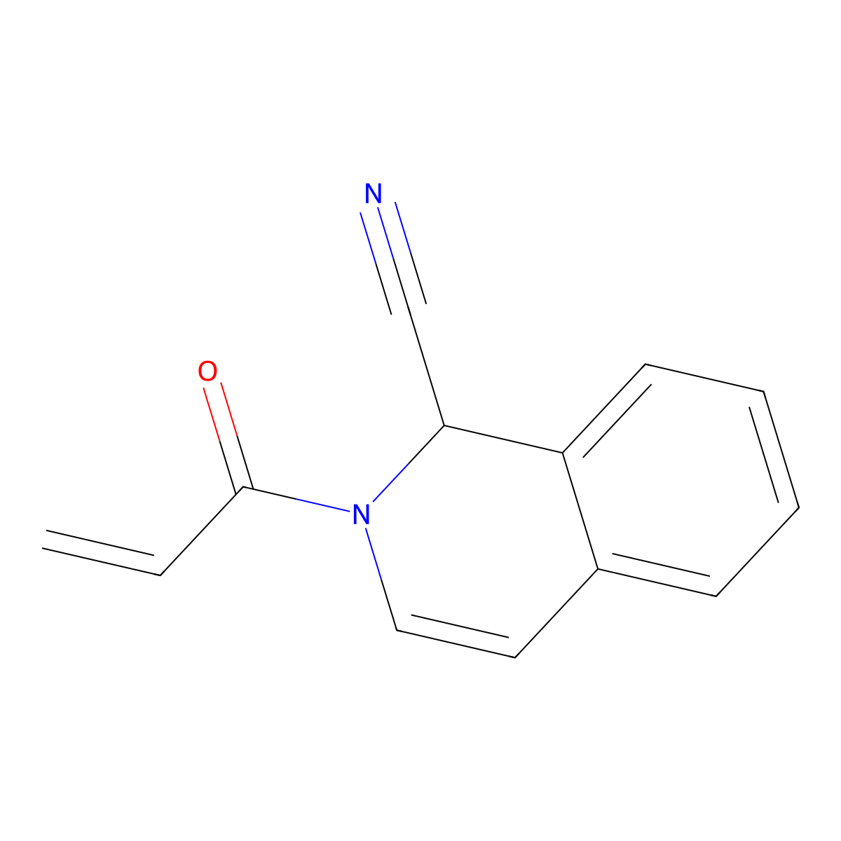2-Acryloyl-1,2-dihydroisoquinoline-1-carbonitrile molecular structure, CAS 53600-00-3