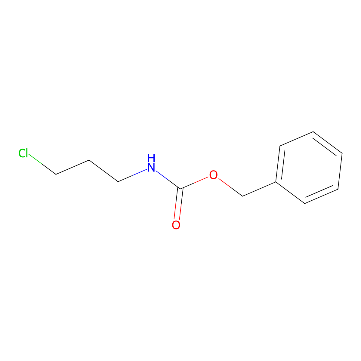 benzyl N-(3-chloropropyl)carbamate molecular structure, CAS 53602-19-0