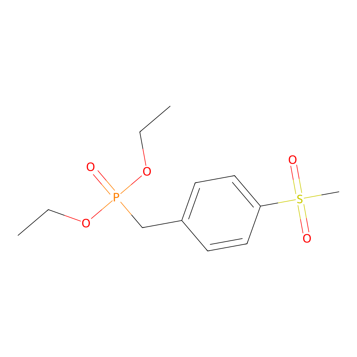 (4-Methanesulfonylbenzyl)phosphonic acid diethyl ester molecular structure, CAS 53605-96-2