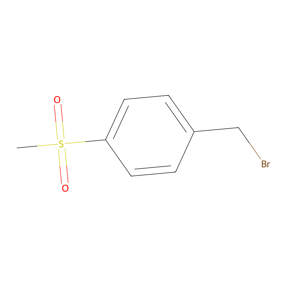 4-(Methylsulfonyl)benzyl Bromide molecular structure, CAS 53606-06-7