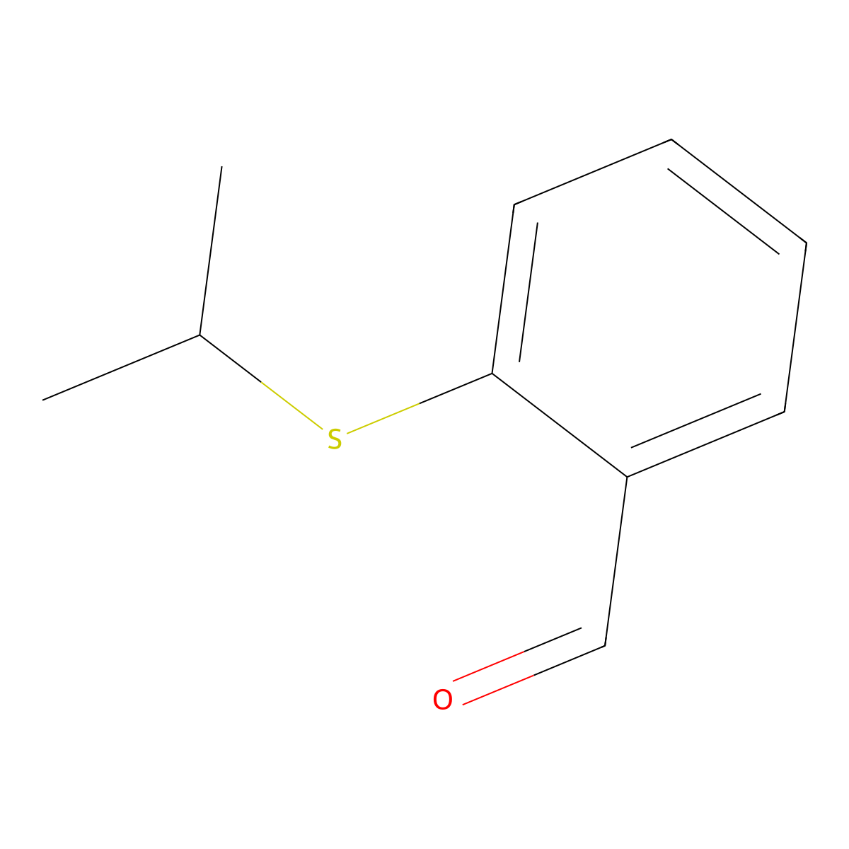 2-(Isopropylthio)benzaldehyde molecular structure, CAS 53606-32-9