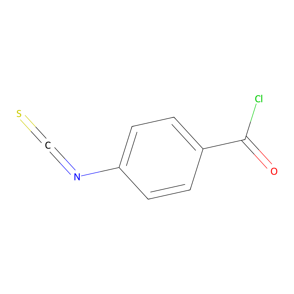 4-Isothiocyanatobenzoyl chloride molecular structure, CAS 53611-24-8