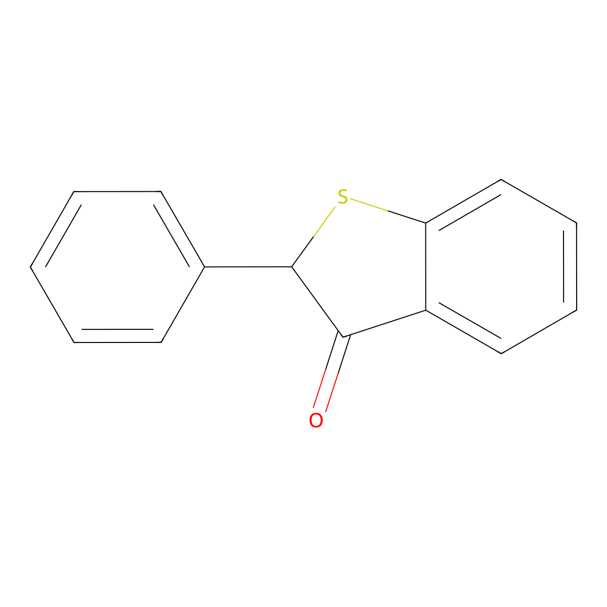 2-Phenyl-2,3-dihydro-1-benzothiophen-3-one molecular structure, CAS 53614-69-0