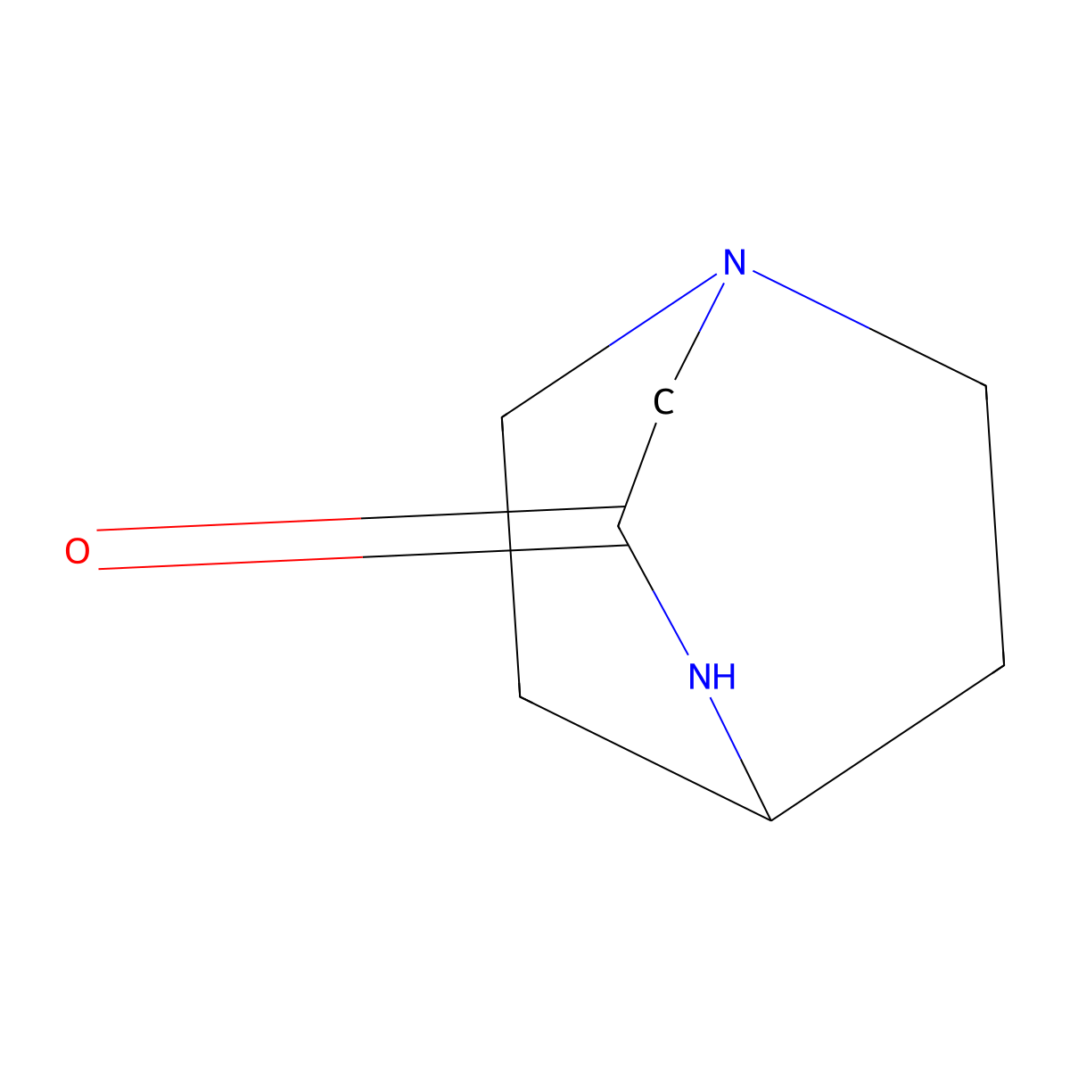 1,4-Diazabicyclo(3.2.2)nonan-3-one molecular structure, CAS 53619-11-7