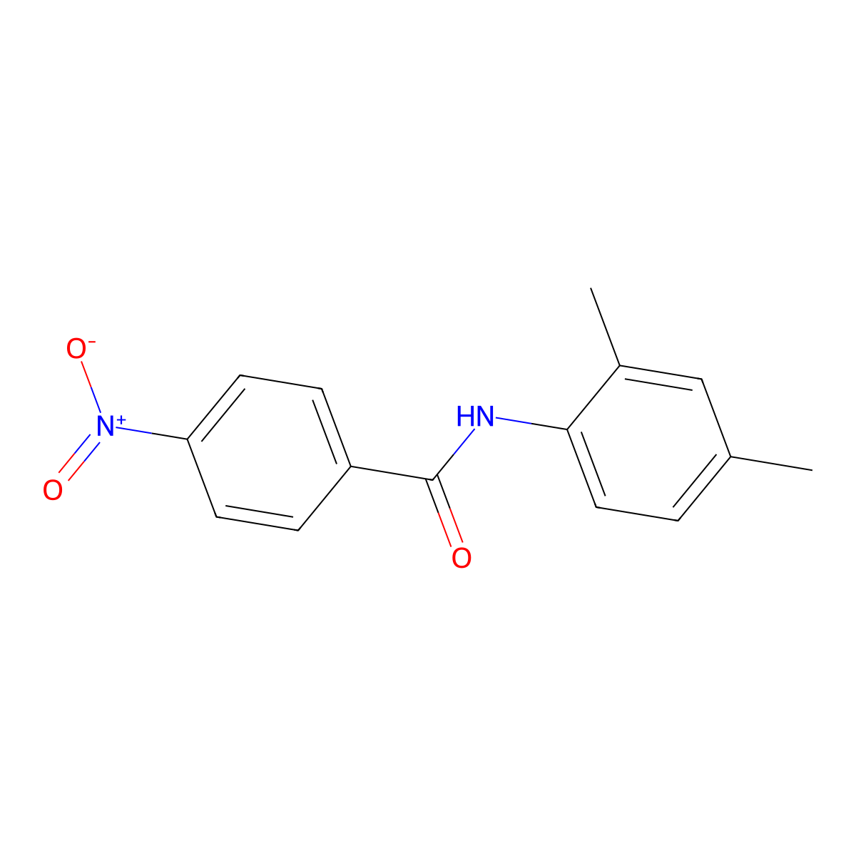 n-(2,4-Dimethylphenyl)-4-nitrobenzamide molecular structure, CAS 5362-16-3