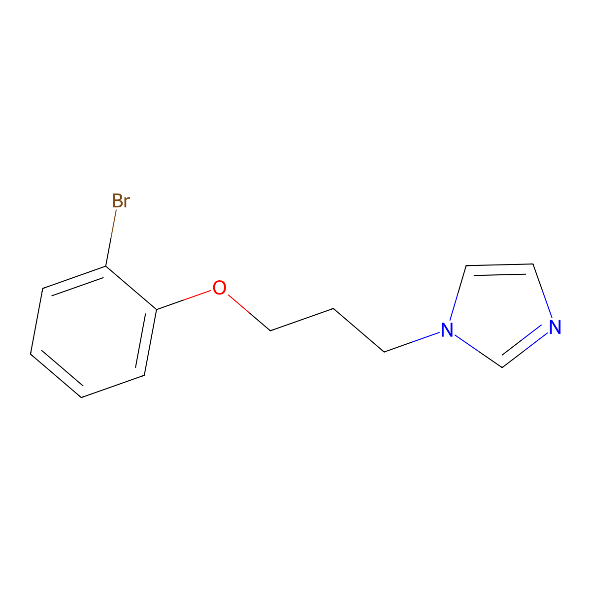 1-[3-(2-Bromophenoxy)propyl]imidazole molecular structure, CAS 5362-20-9