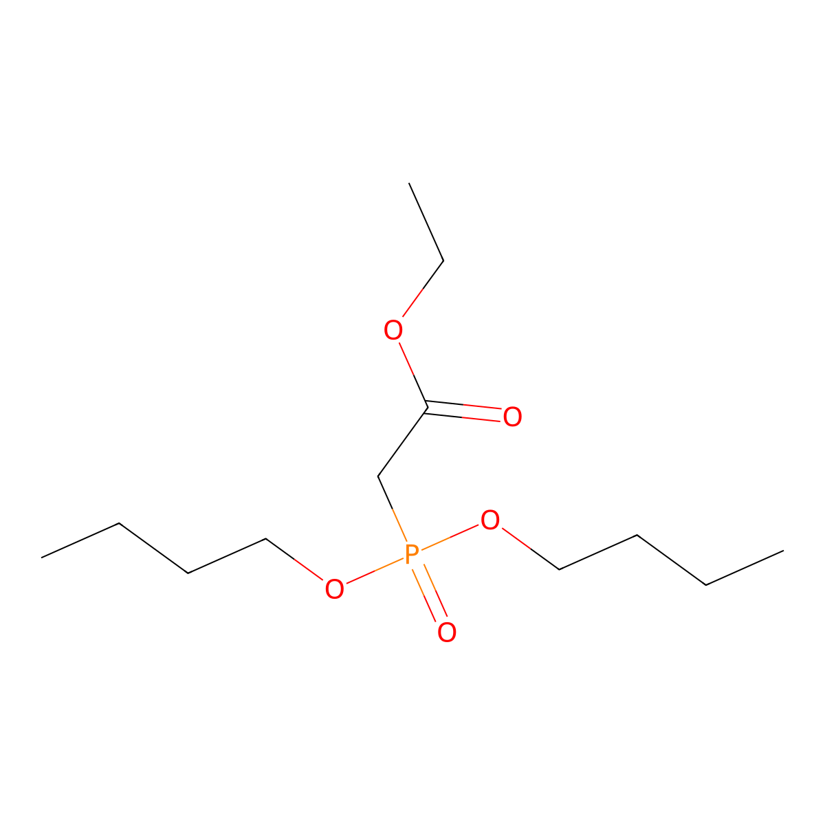 Ethyl 2-dibutoxyphosphorylacetate molecular structure, CAS 5362-85-6