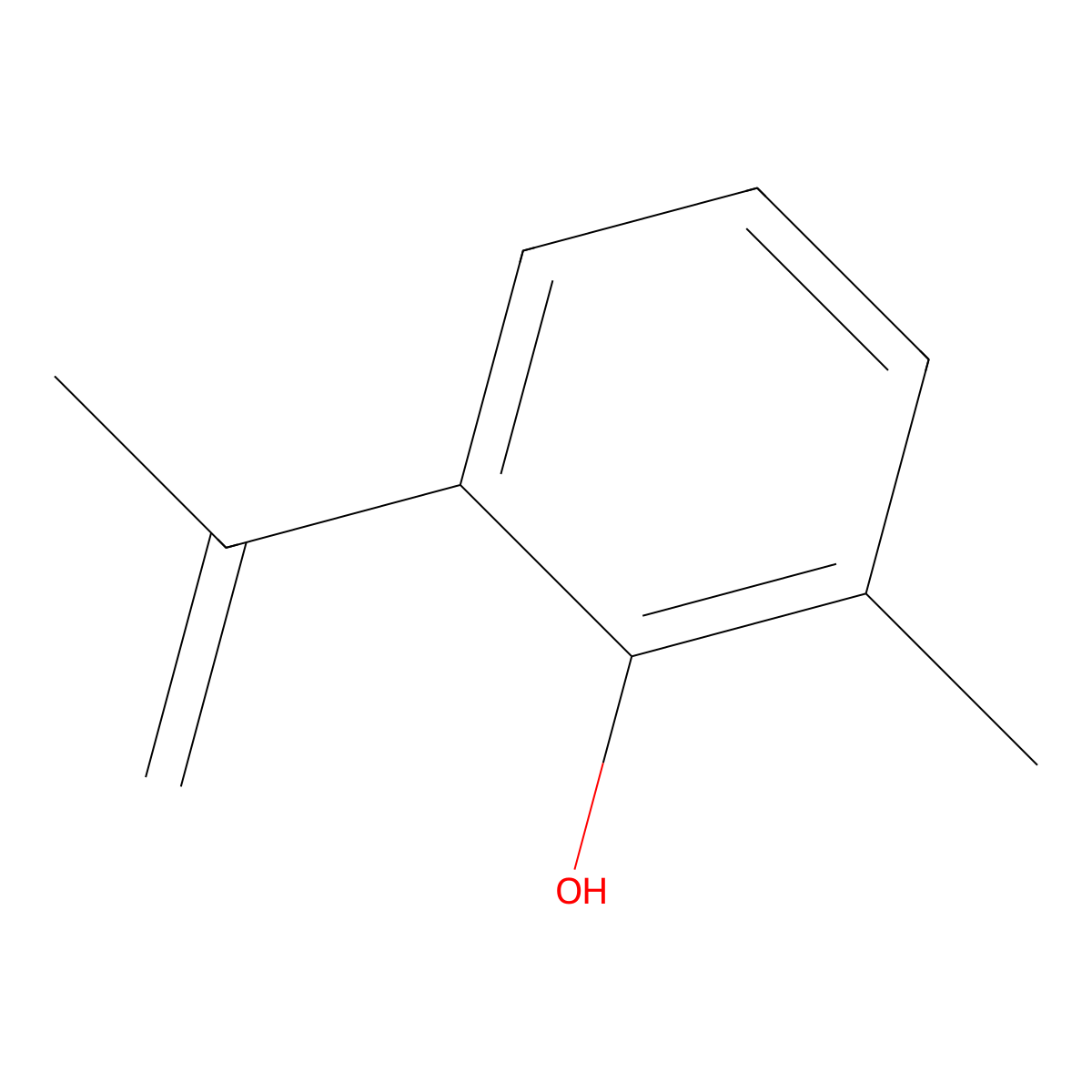 2-Methyl-6-prop-1-en-2-ylphenol molecular structure, CAS 53621-45-7