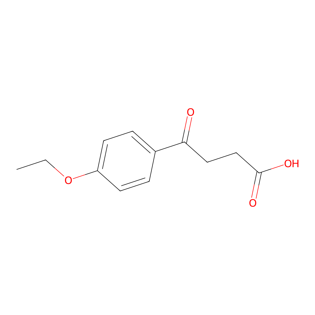 4-(4-Ethoxyphenyl)-4-oxobutanoic acid molecular structure, CAS 53623-37-3