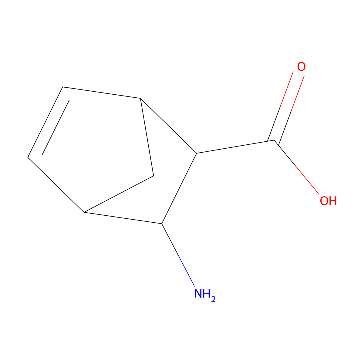 3-Aminobicyclo[2.2.1]hept-5-ene-2-carboxylic acid molecular structure, CAS 53623-52-2
