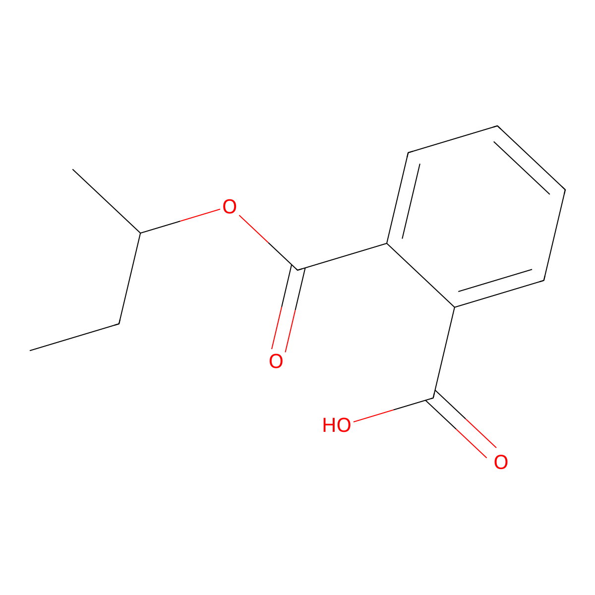 Phthalic acid mono-sec-butyl ester molecular structure, CAS 53623-59-9