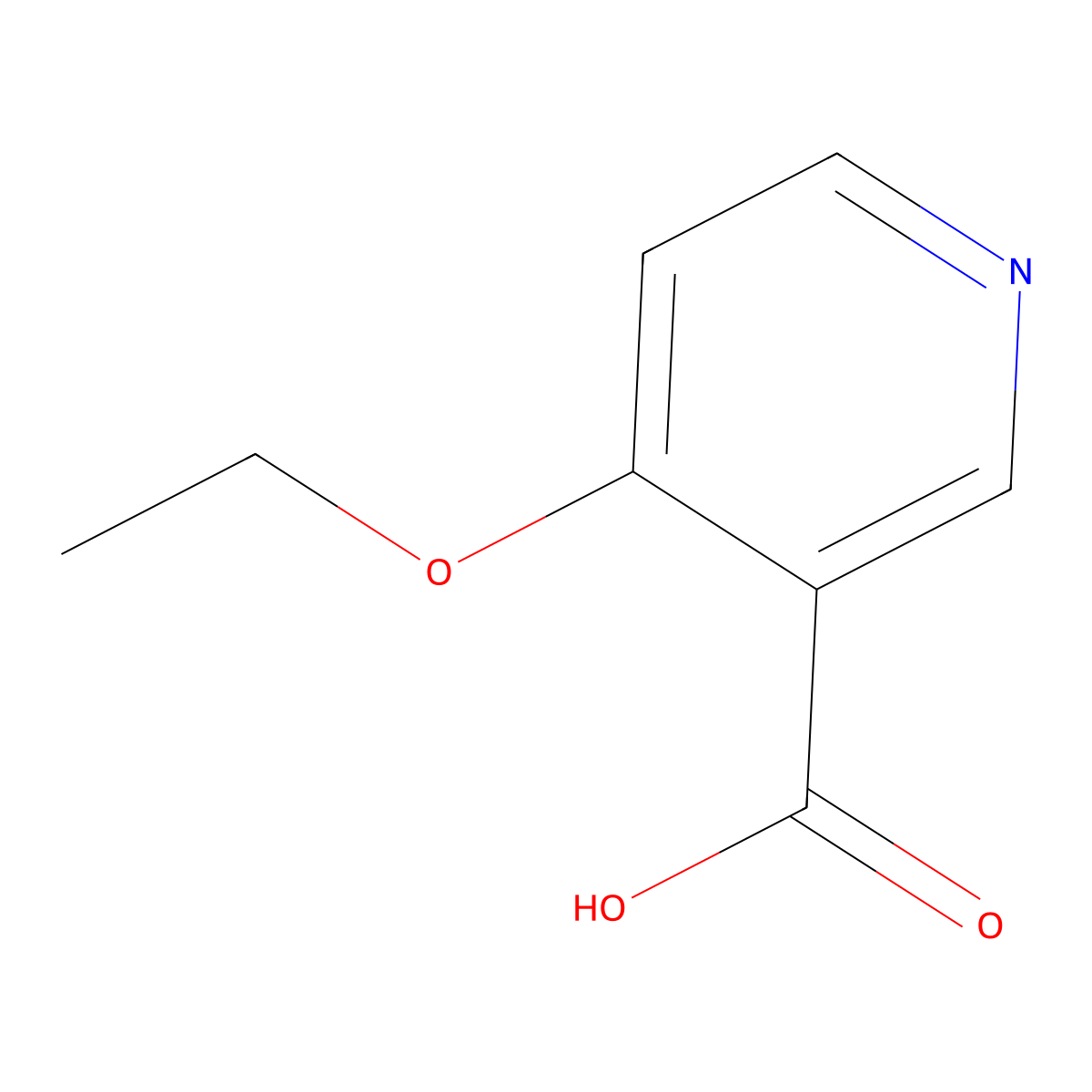 4-Ethoxynicotinic acid molecular structure, CAS 53623-62-4