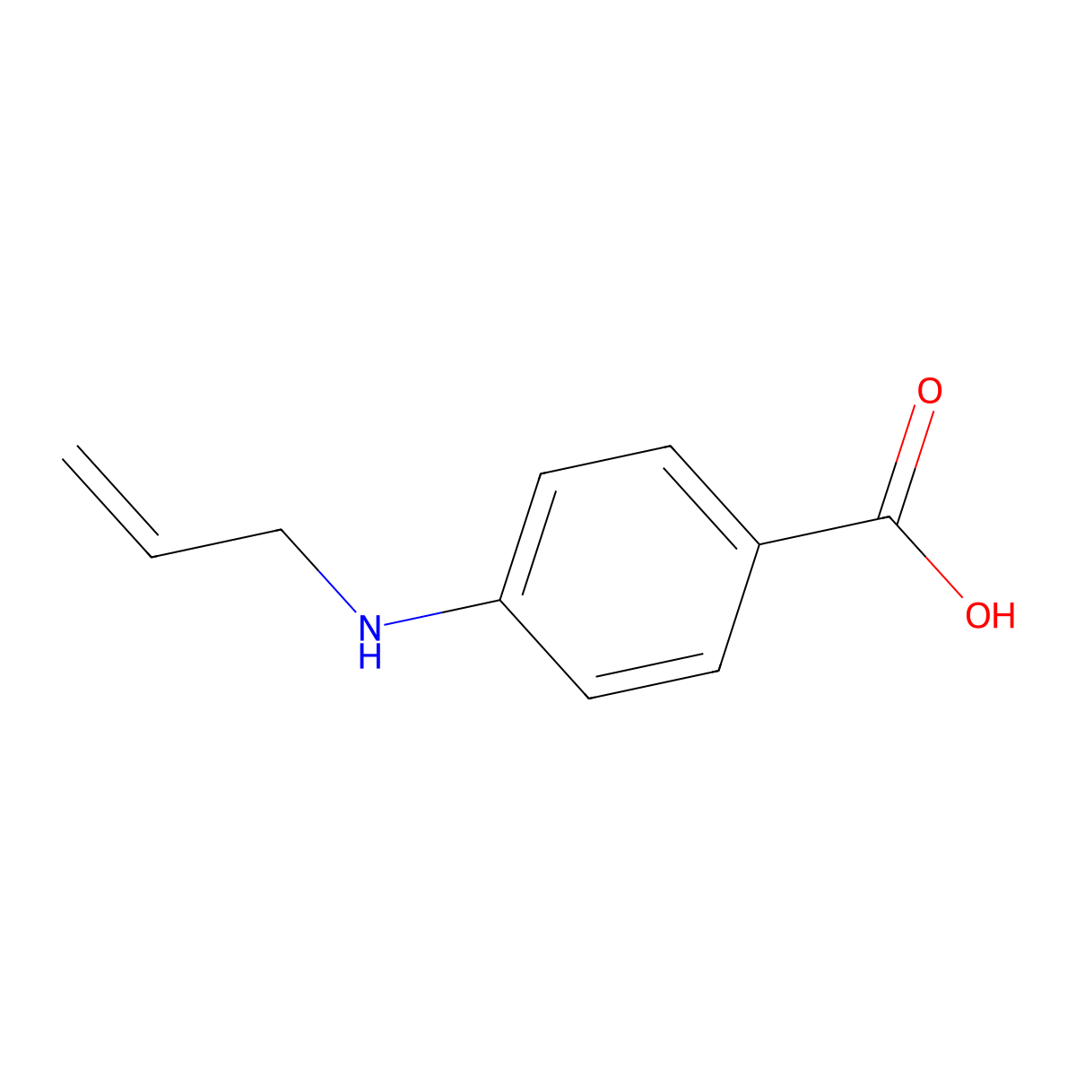4-(Allylamino)benzoic acid molecular structure, CAS 53624-18-3