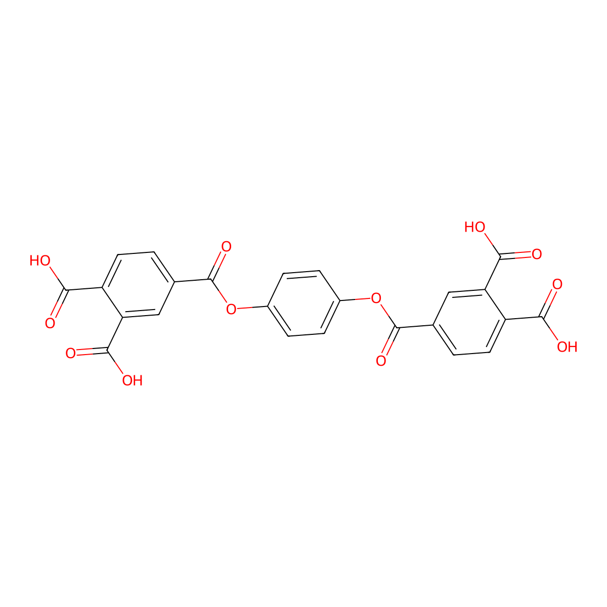 1,2,4-Benzenetricarboxylic acid, 4,4'-(1,4-phenylene) ester (9CI) molecular structure, CAS 53624-86-5