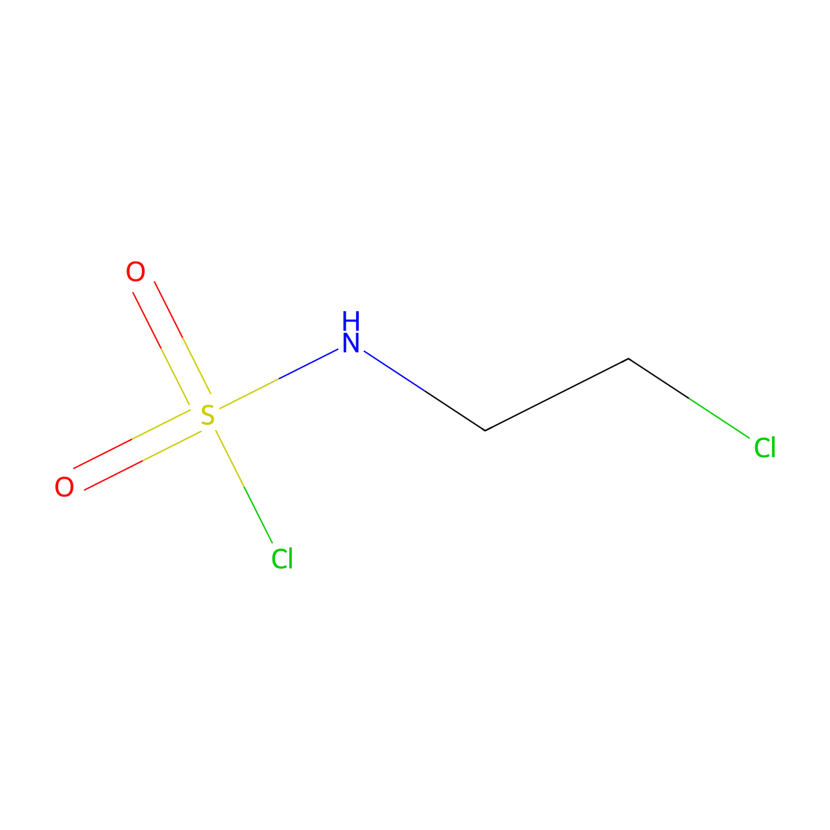 (2-Chloroethyl)sulfamoyl chloride molecular structure, CAS 53627-11-5