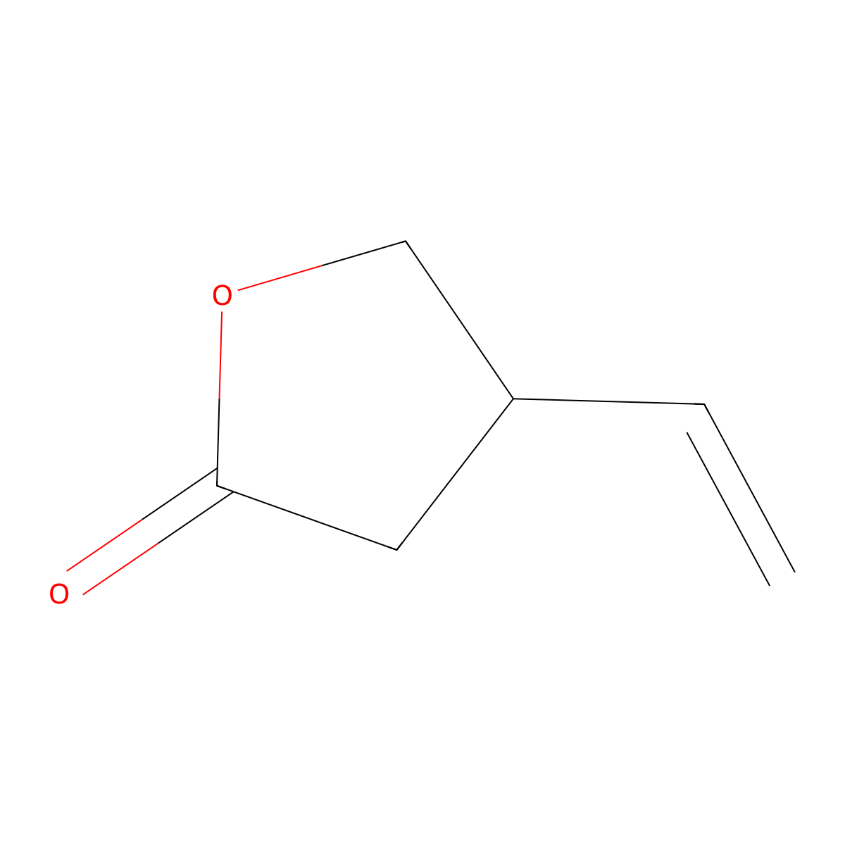 4-vinyl-dihydrofuran-2(3H)-one molecular structure, CAS 53627-36-4