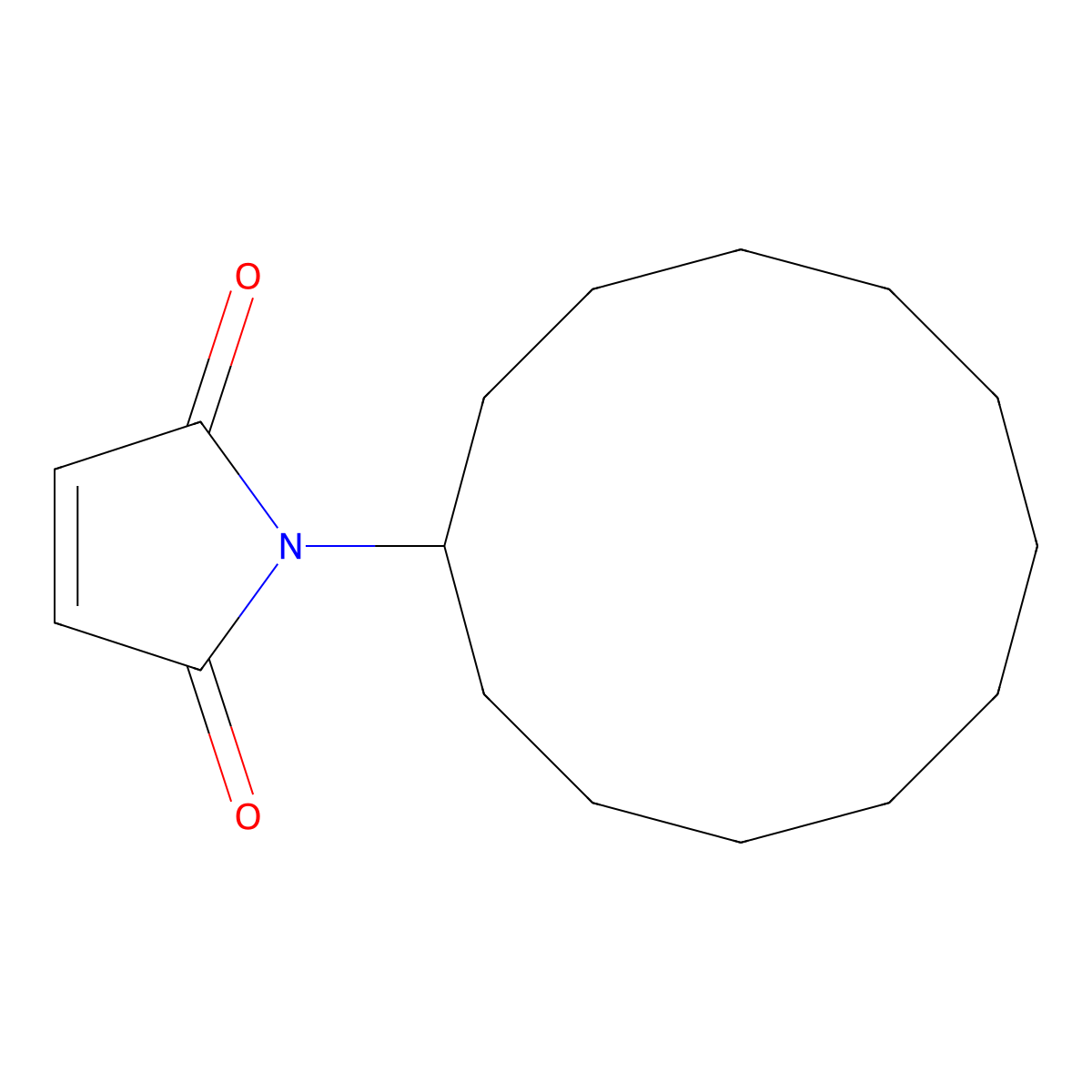 1-Cyclododecyl-1h-pyrrole-2,5-dione molecular structure, CAS 53629-18-8
