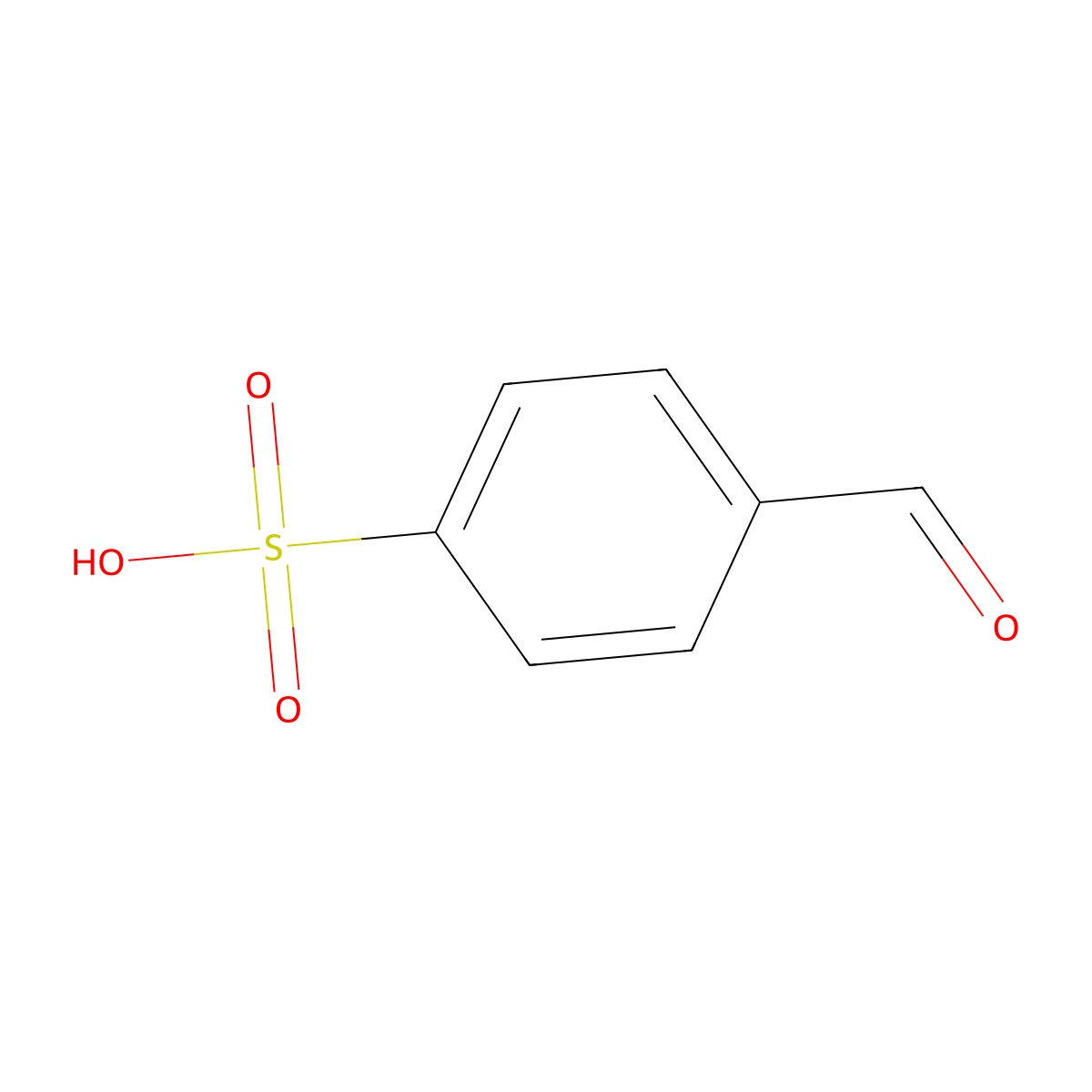4-Formylbenzenesulfonic acid molecular structure, CAS 5363-54-2