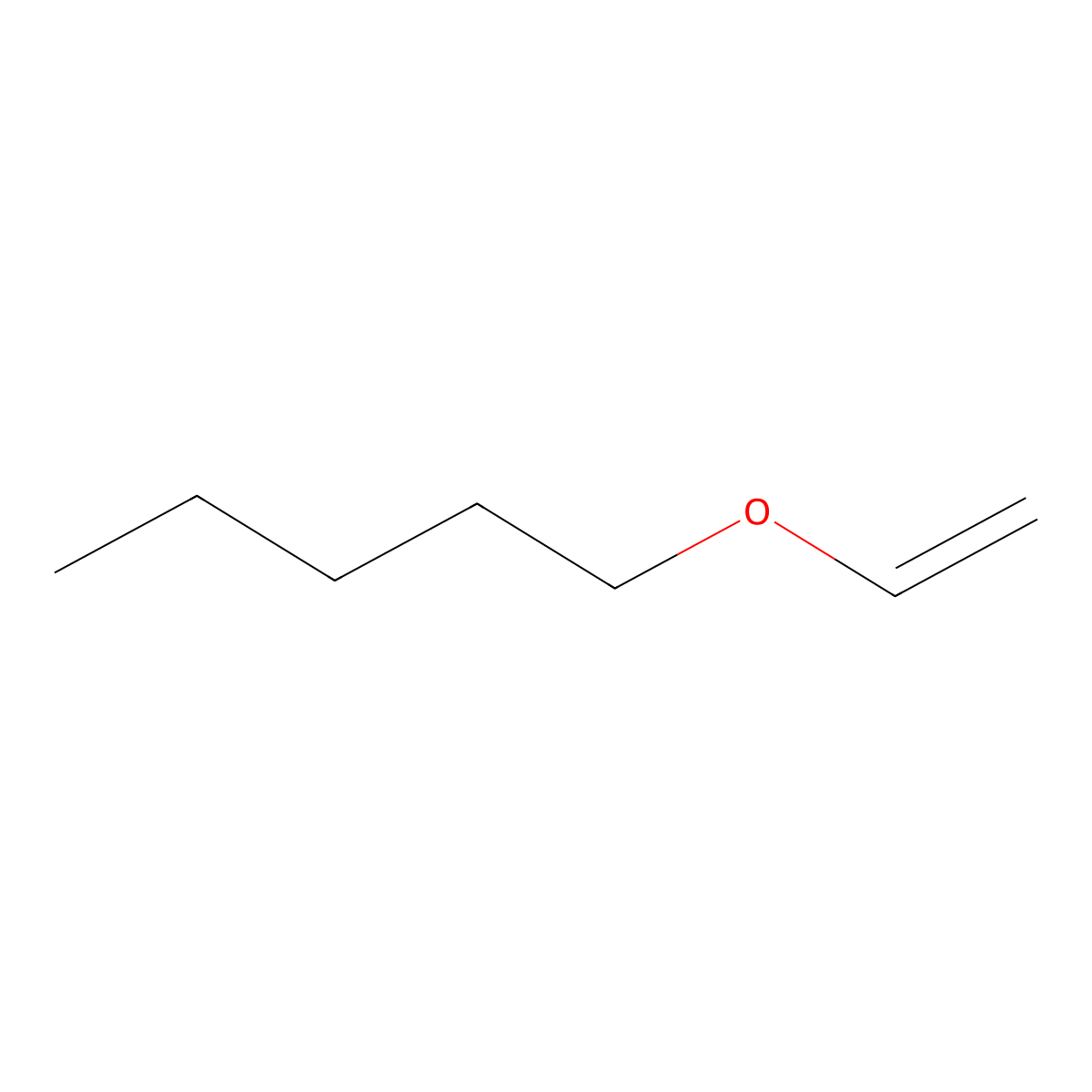 1-(Ethenyloxy)pentane molecular structure, CAS 5363-63-3