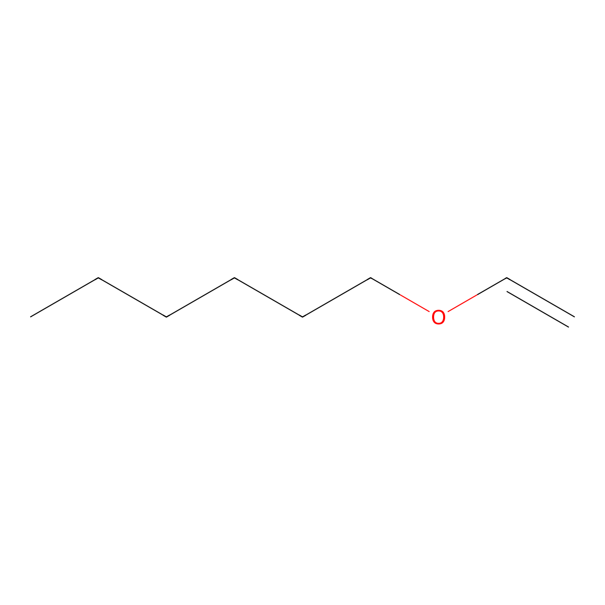 Hexyl vinyl ether molecular structure, CAS 5363-64-4