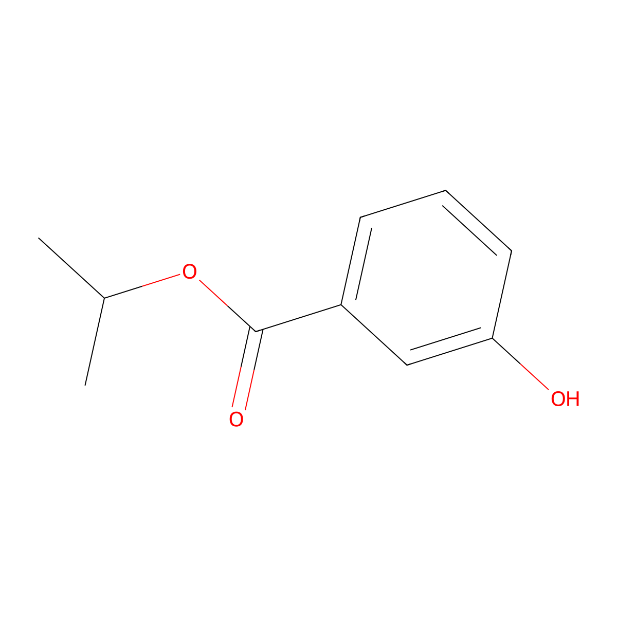 Isopropyl 3-hydroxybenzoate molecular structure, CAS 53631-77-9